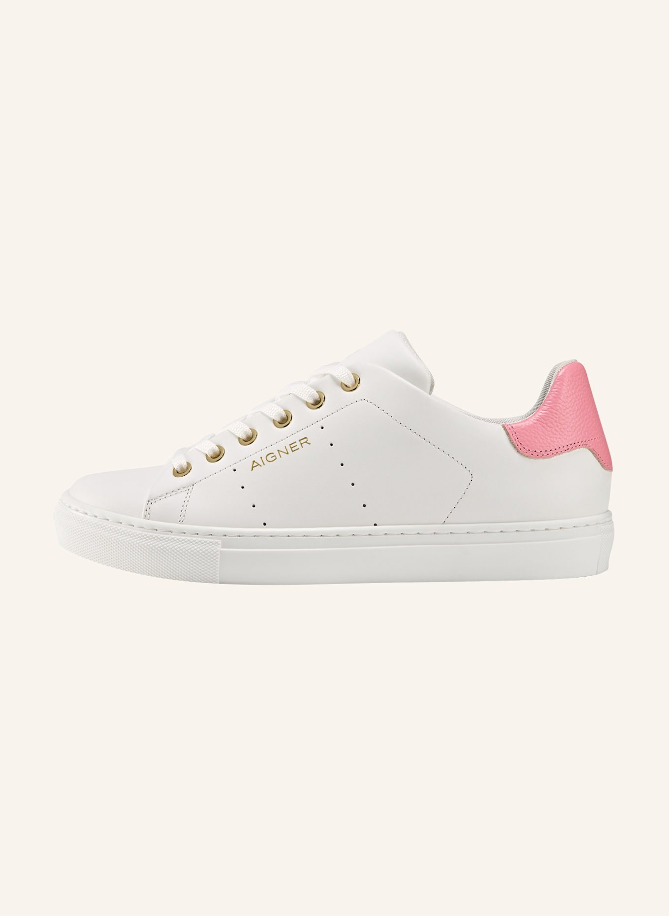 AIGNER sneaker VERA 2C: WEISS/ ROSA