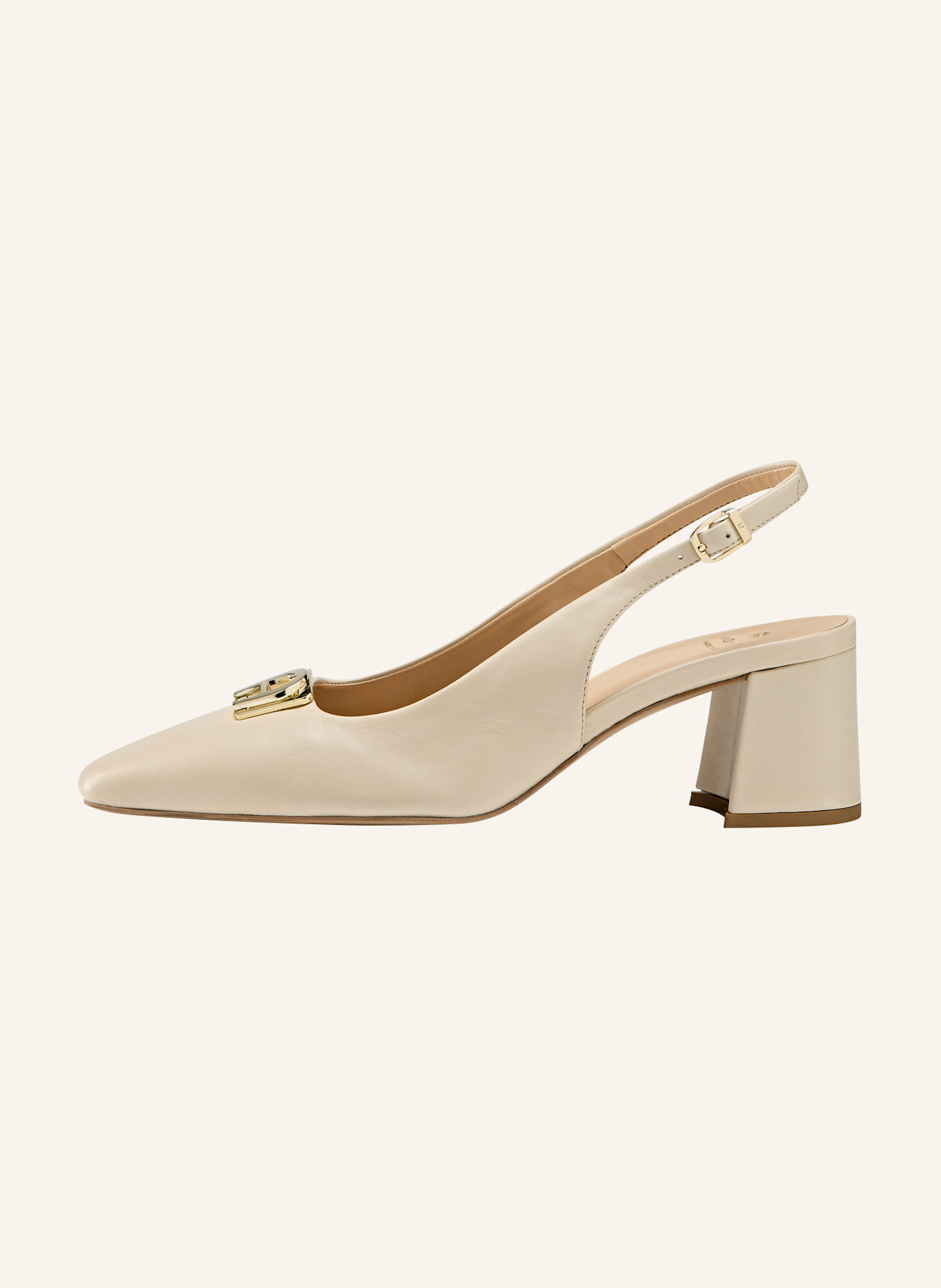 AIGNER slingback pumps MARYLIN 1D: ECRU