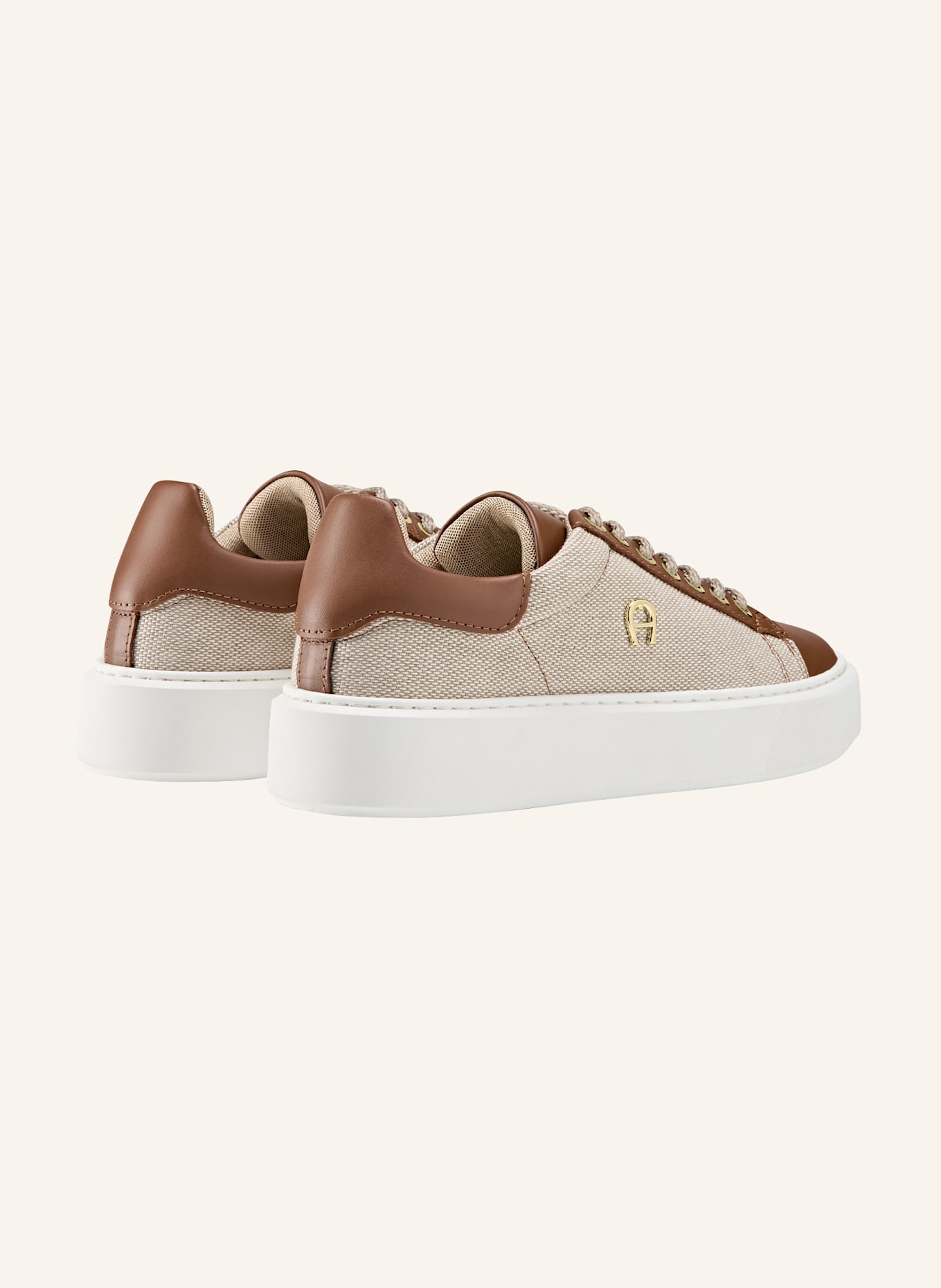 AIGNER sneaker SALLY 23E: BEIGE/ COGNAC