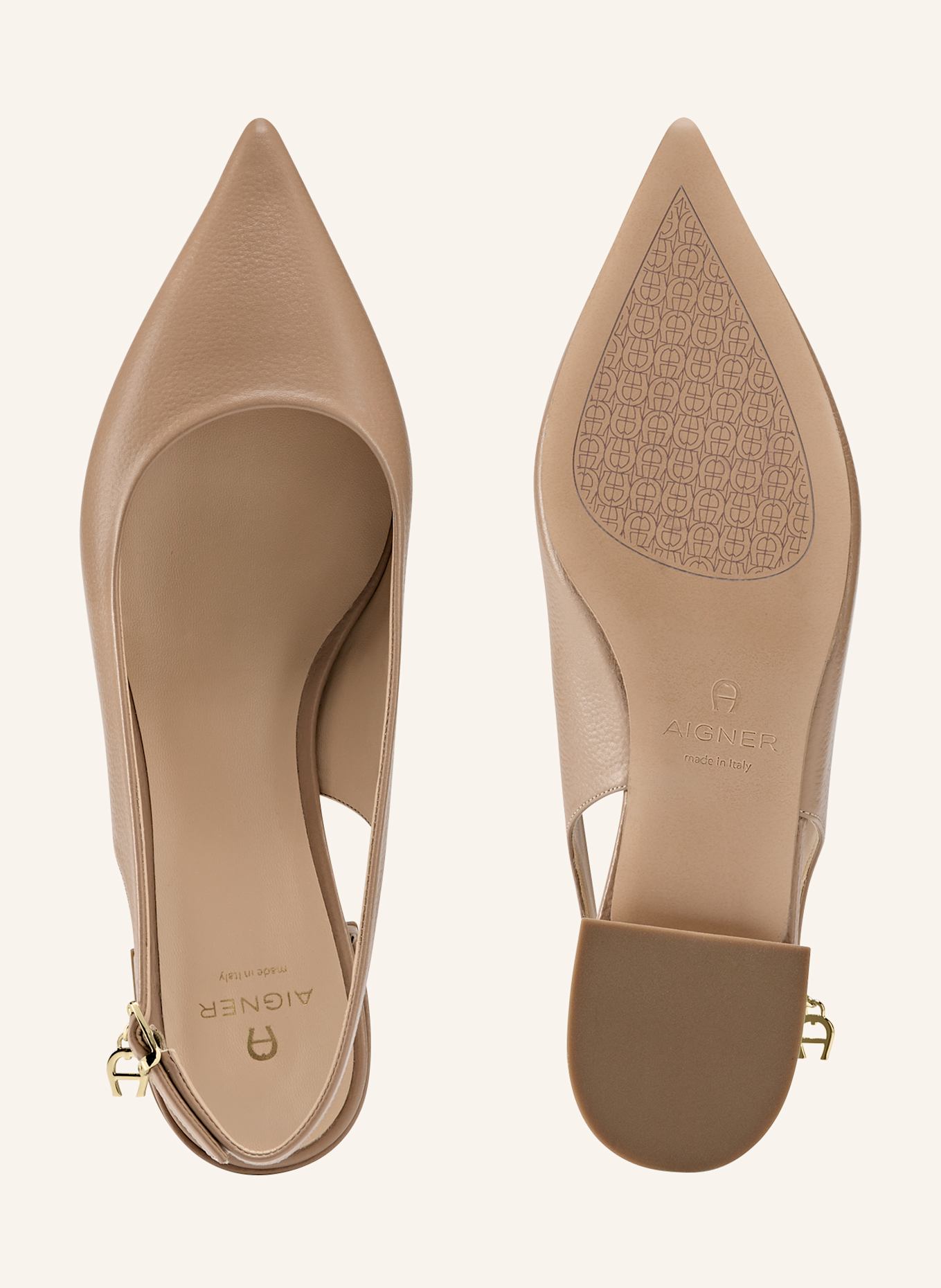 AIGNER slingback pumps ALINA 4H: BEIGE