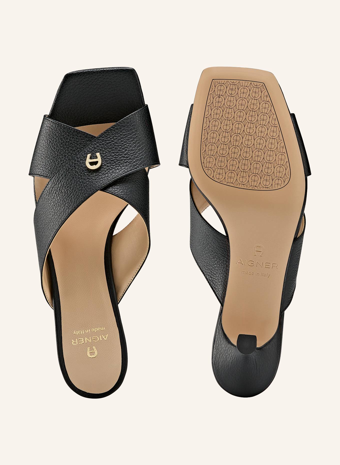 AIGNER heel sandal JOLIE 3B: SCHWARZ