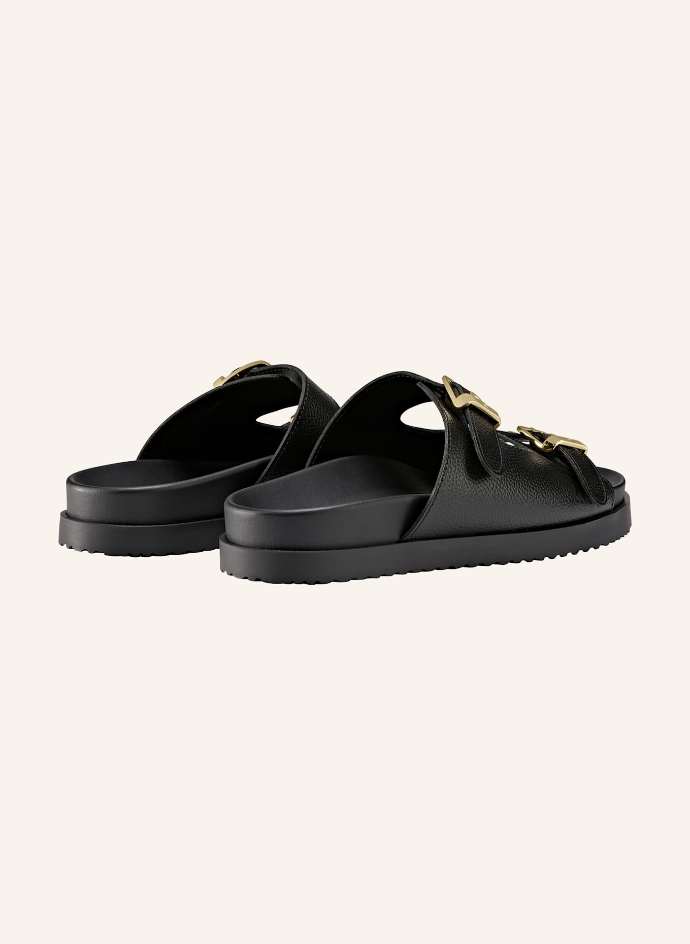 AIGNER lounge sandal EVE 1A: SCHWARZ