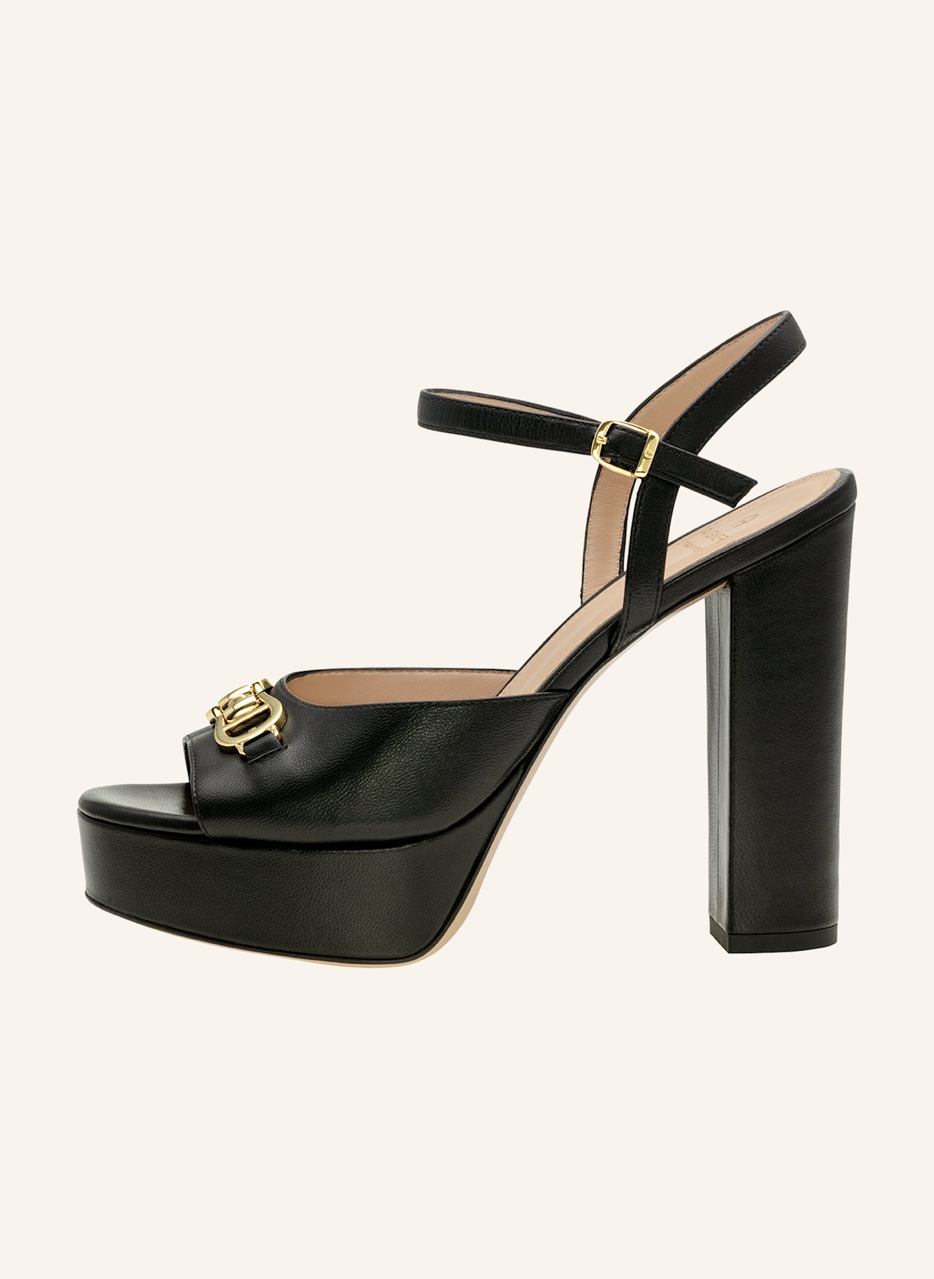 AIGNER platform sandal LOU 1D: SCHWARZ