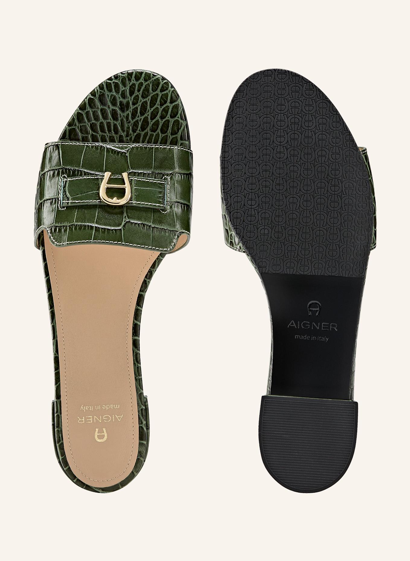 AIGNER sandal NEW ARIELLE 1C: DUNKELGRÜN