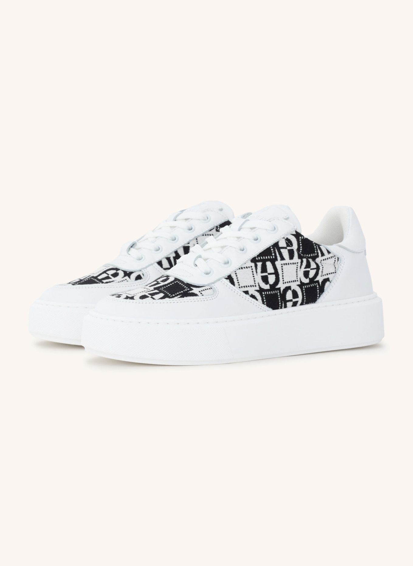 AIGNER sneaker SALLY 4H: WEISS/ SCHWARZ
