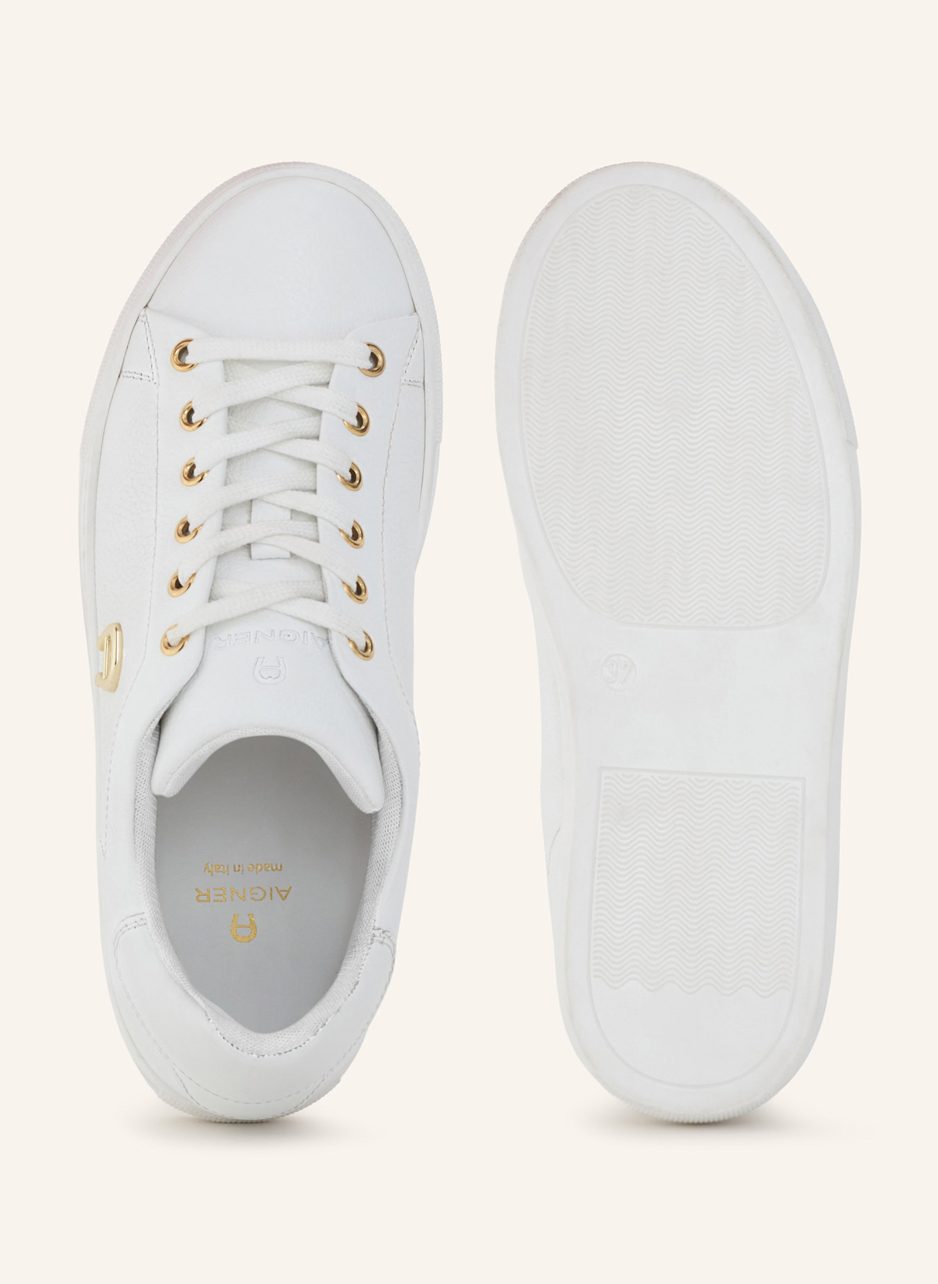 AIGNER classic sneaker VERA 2E: WEISS