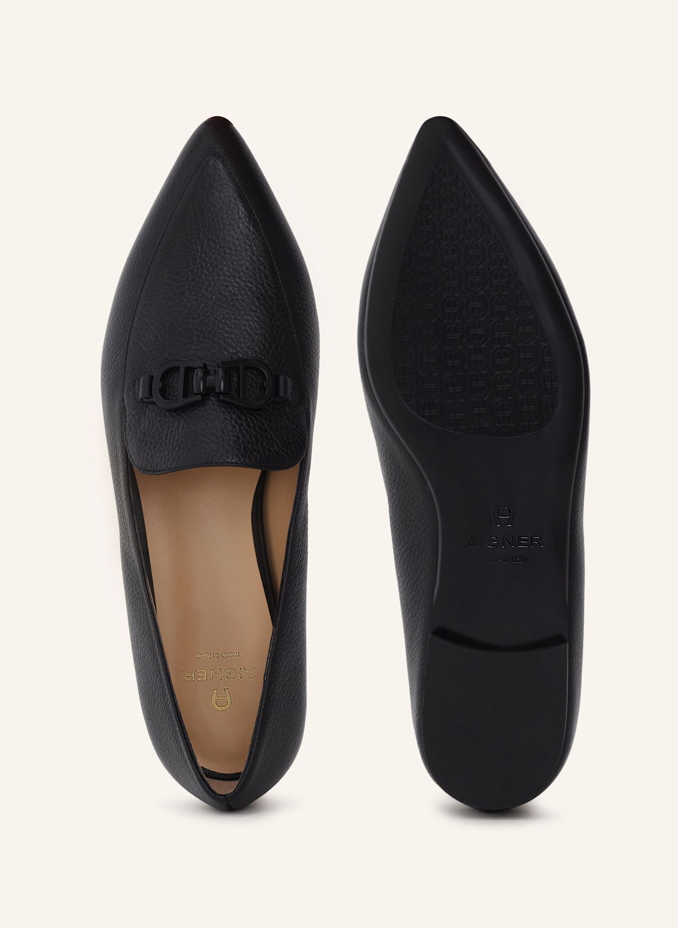AIGNER pointed loafer BLAIR 2E: SCHWARZ