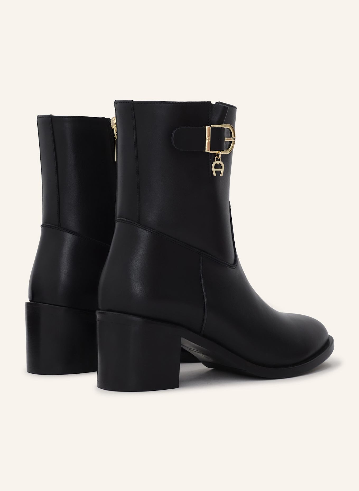 AIGNER block heel bootie MAYA 1A: SCHWARZ