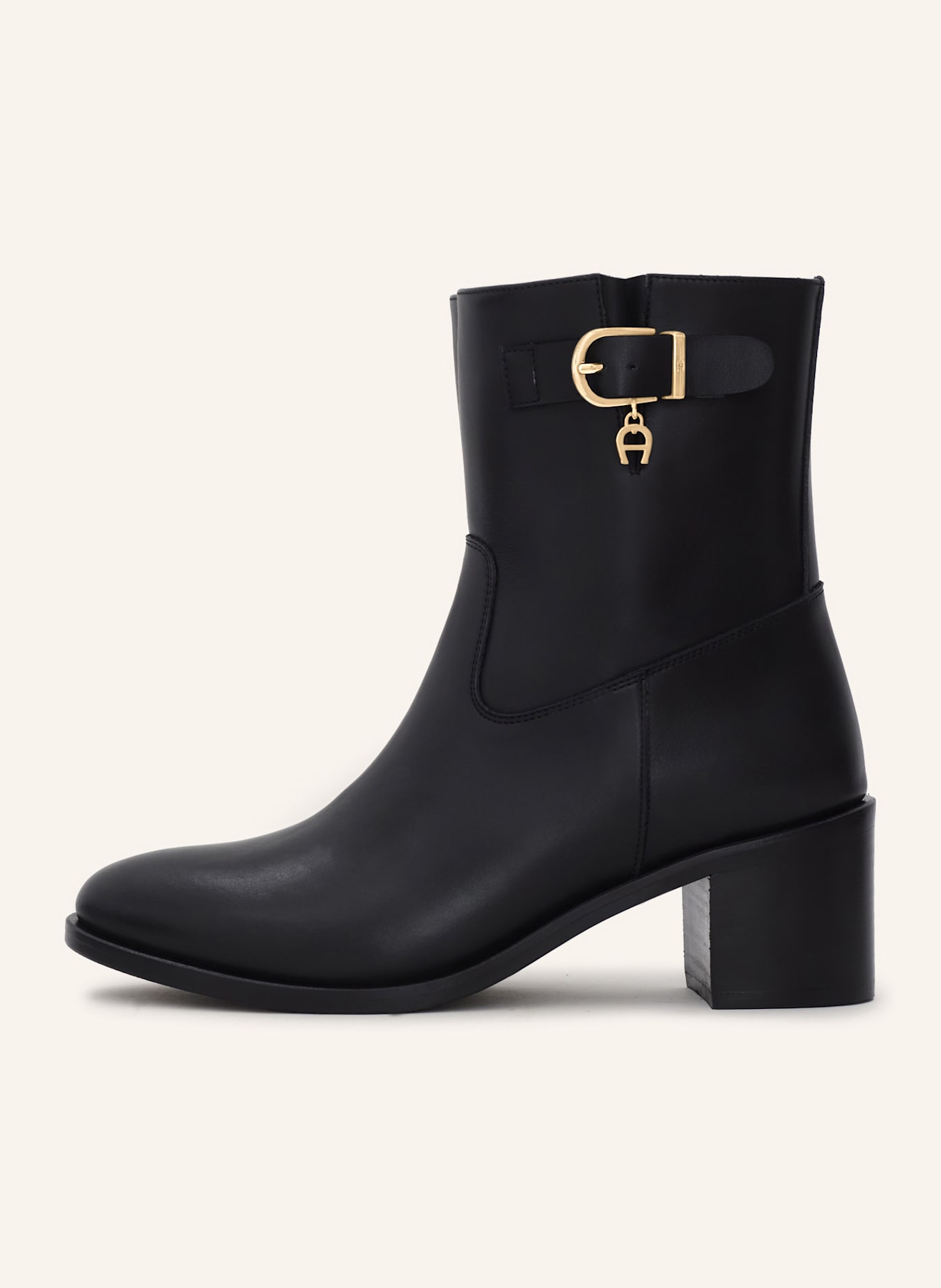 AIGNER block heel bootie MAYA 1A: SCHWARZ