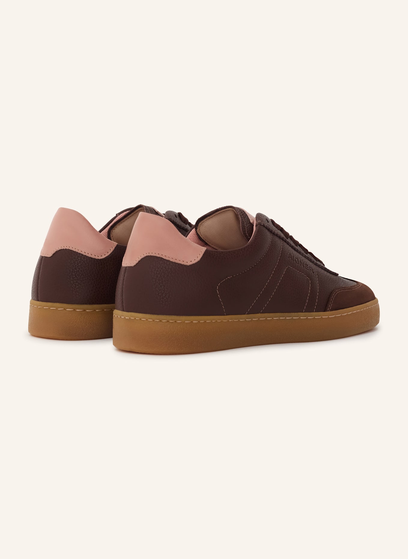 AIGNER classic sneaker LUCIA 1B: DUNKELBRAUN/ ALTROSA