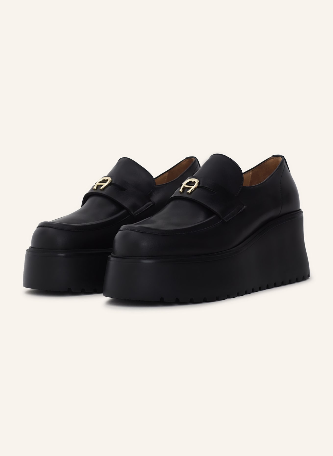 AIGNER plateau loafer Plateau Loafer 18A: SCHWARZ