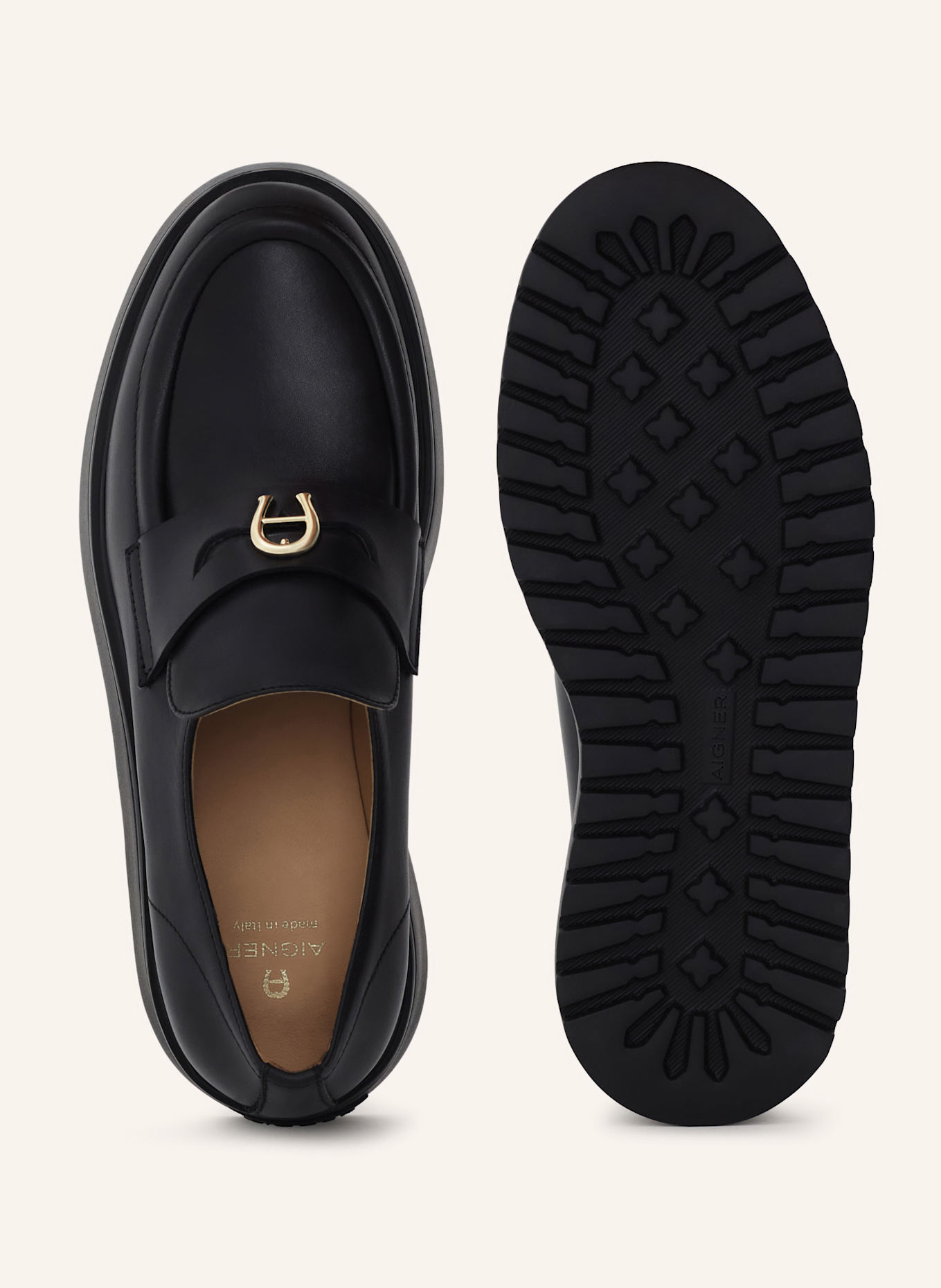 AIGNER plateau loafer Plateau Loafer 18A: SCHWARZ