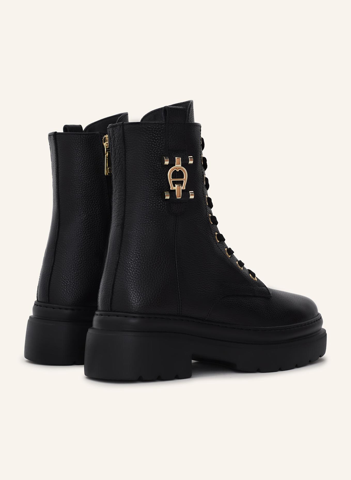 AIGNER lace bootie AILA 8C: SCHWARZ