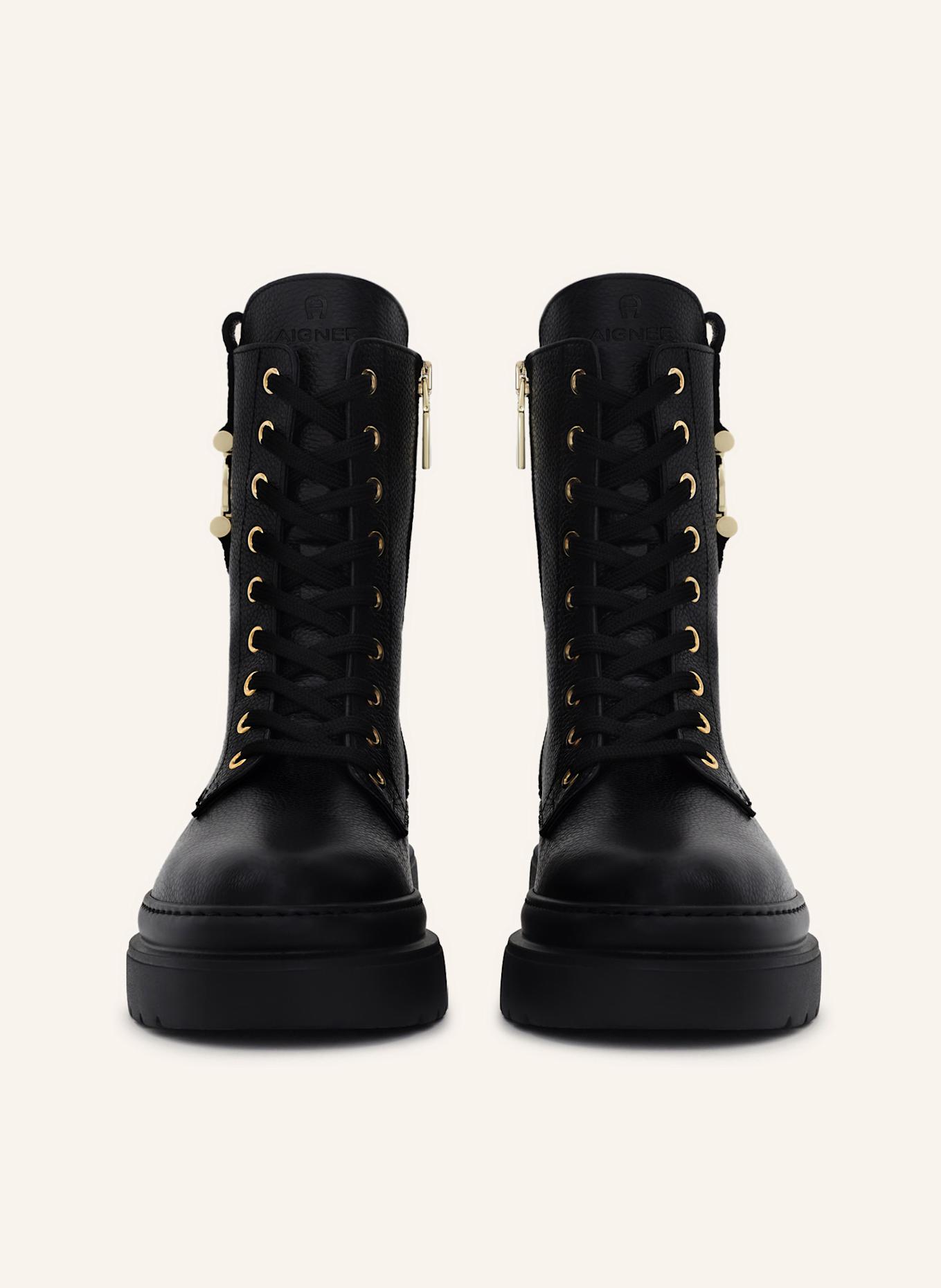 AIGNER lace bootie AILA 8C: SCHWARZ