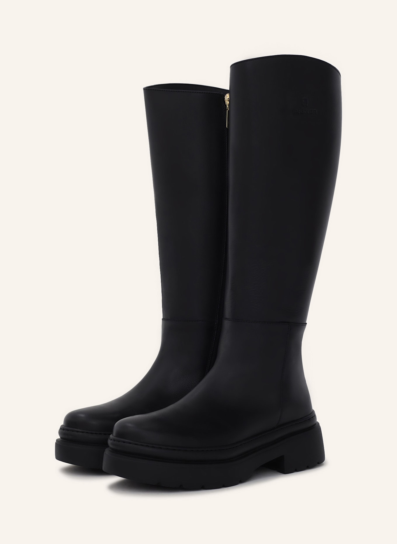 AIGNER knee-high boot AILA 7B: SCHWARZ