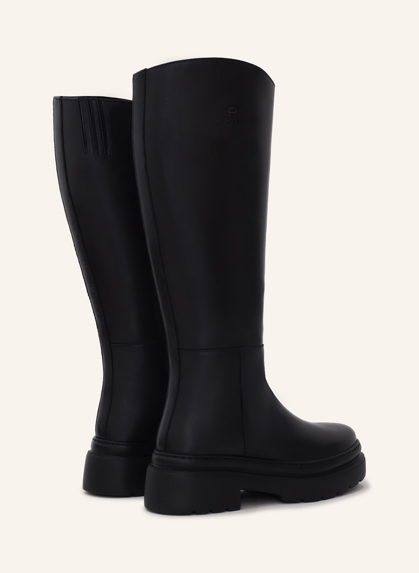 AIGNER knee-high boot AILA 7B: SCHWARZ