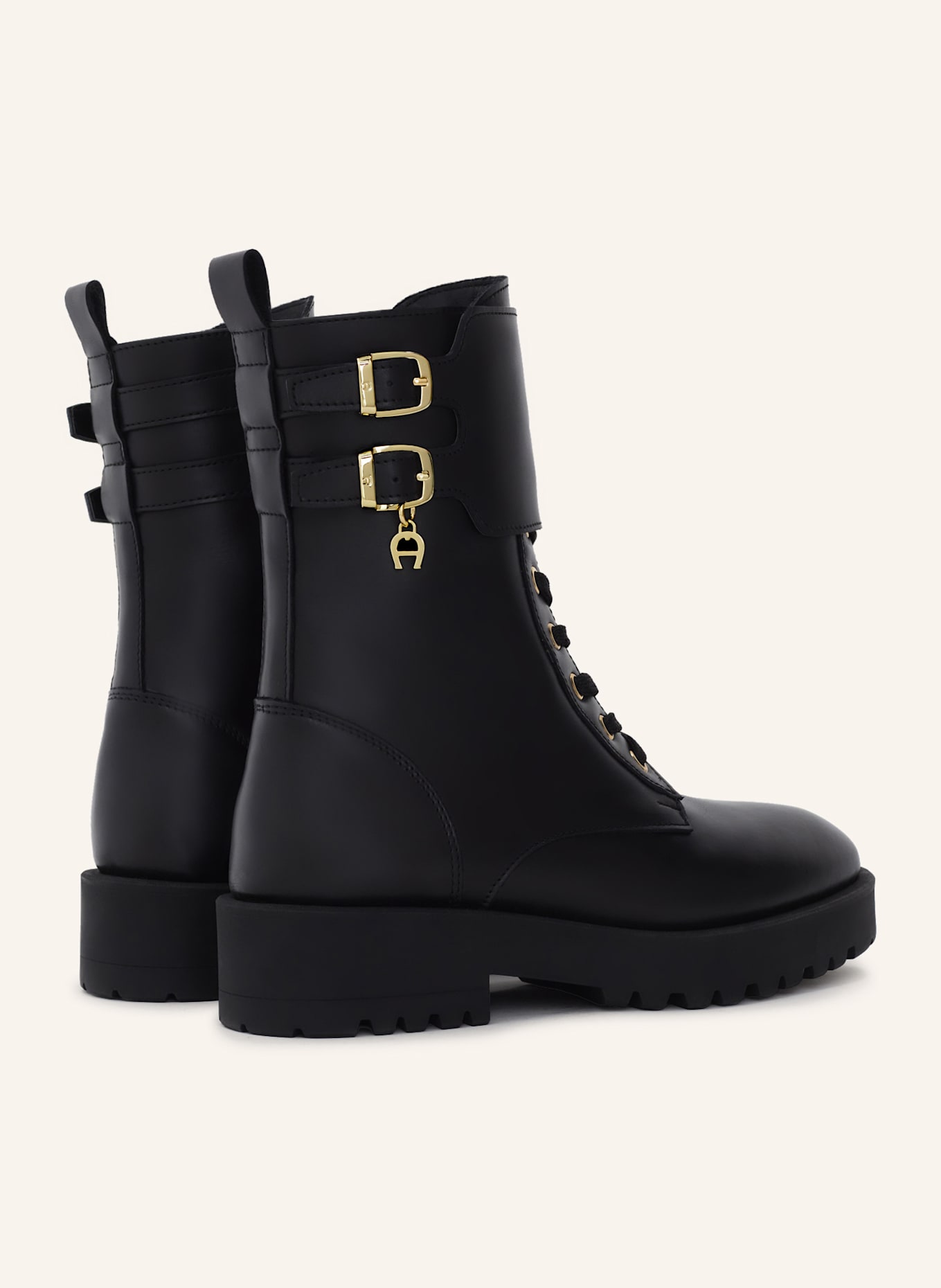 AIGNER lace bootie AMIRA 5A: SCHWARZ