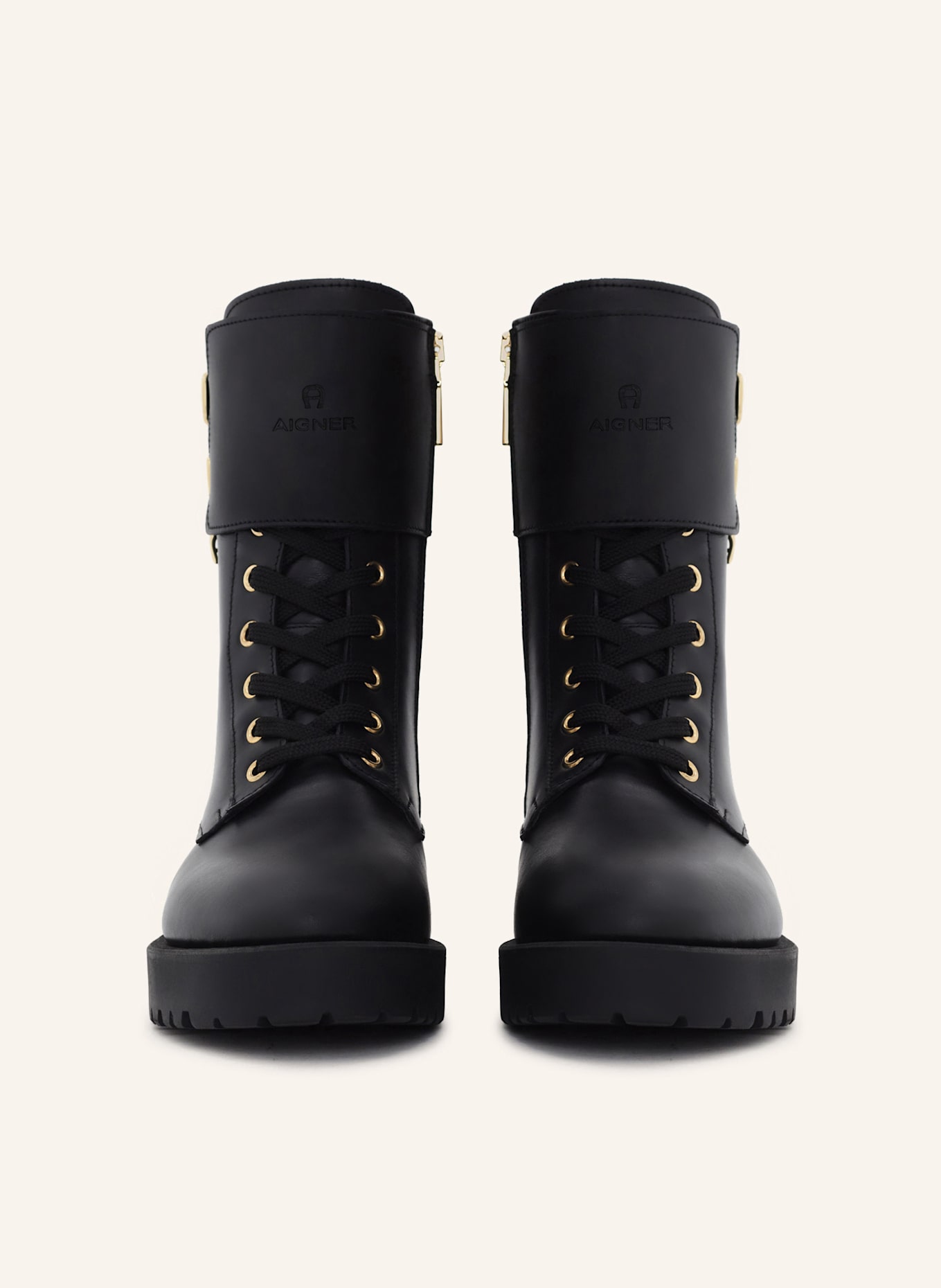 AIGNER lace bootie AMIRA 5A: SCHWARZ