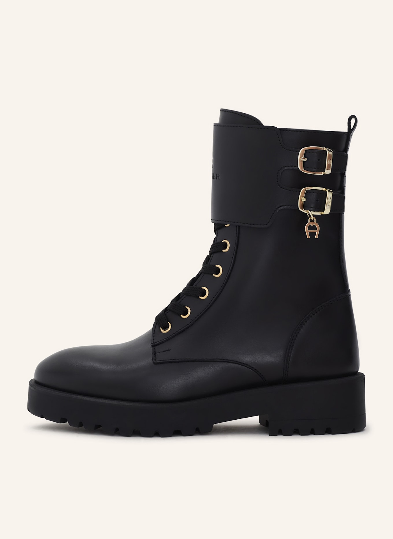 AIGNER lace bootie AMIRA 5A: SCHWARZ