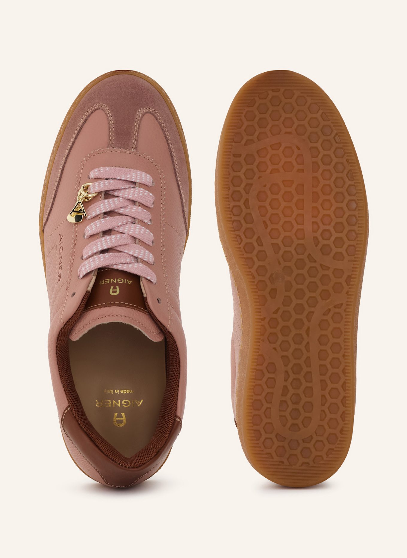 AIGNER classic sneaker LUCIA 1C: ALTROSA/ COGNAC