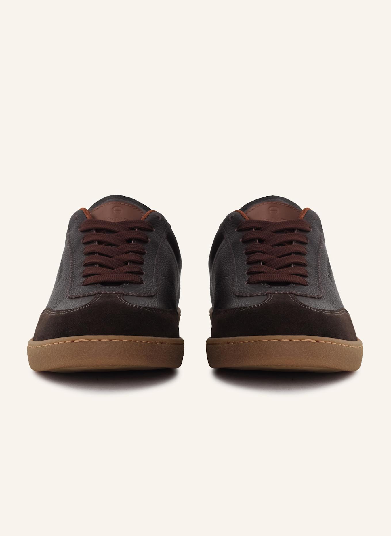 AIGNER classic sneaker LUKE 1B: DUNKELBRAUN/ COGNAC