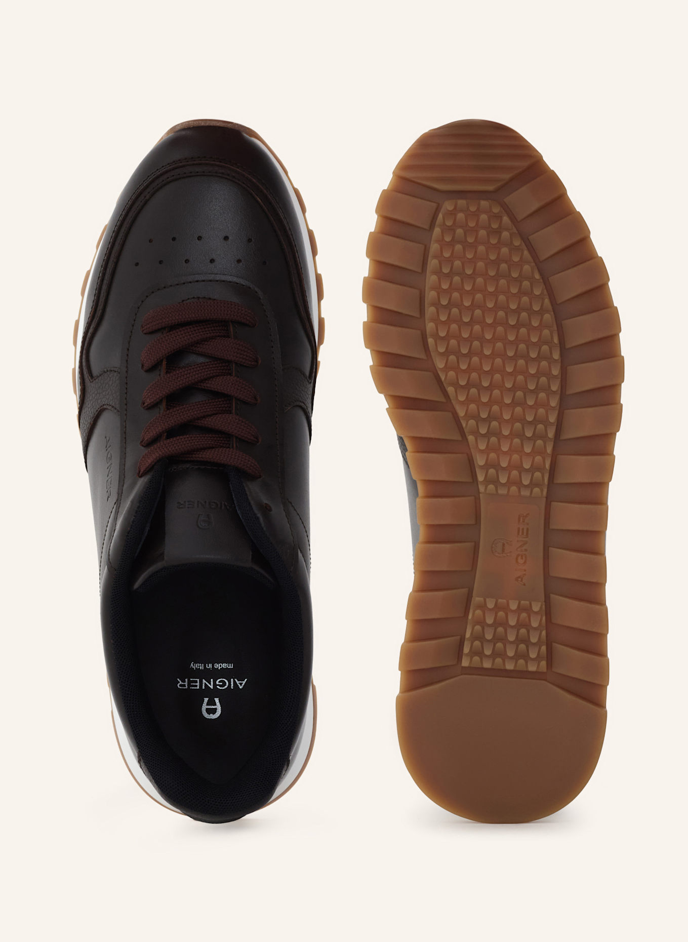 AIGNER runner sneaker HENRY 1D: DUNKELBRAUN