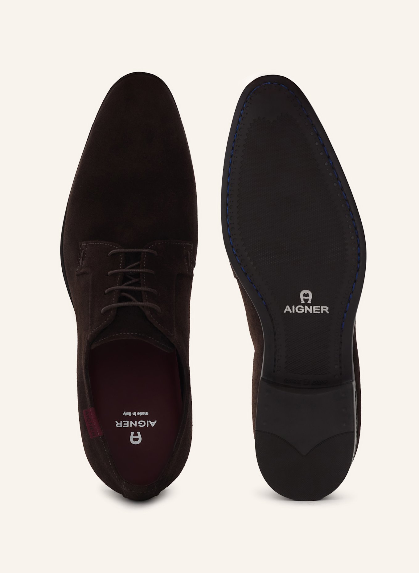 AIGNER derby shoes YVES 1B: DUNKELBRAUN