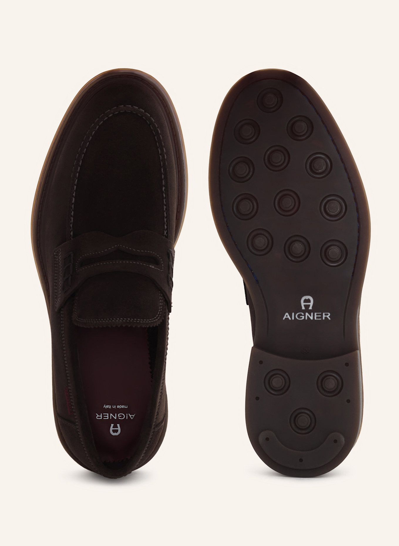 AIGNER loafer TIMO 1B: DUNKELBRAUN