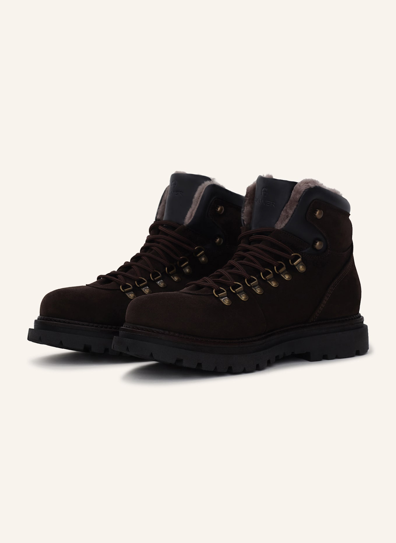 AIGNER hiking style lace boot RAY 1B: DUNKELBRAUN