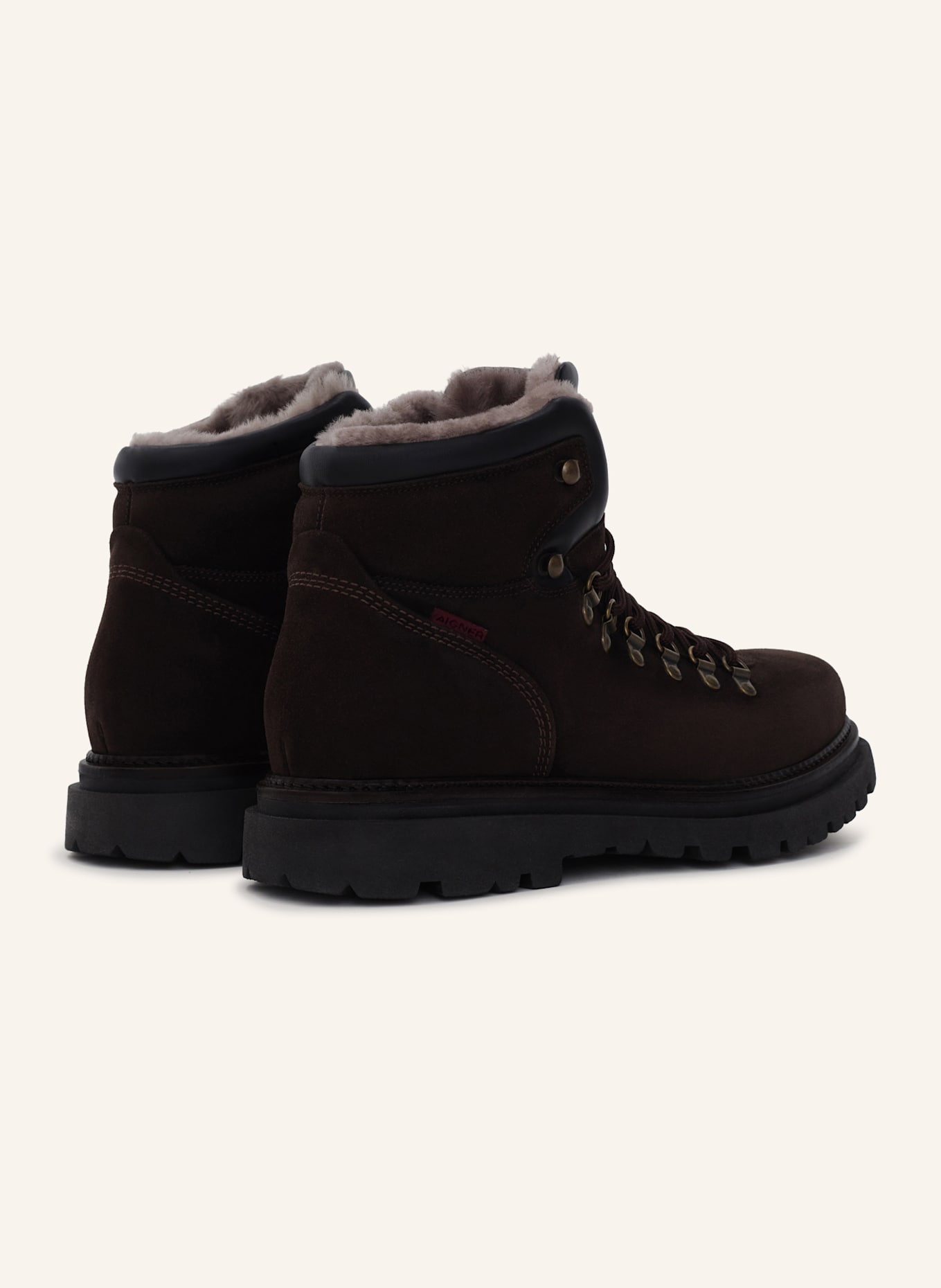 AIGNER hiking style lace boot RAY 1B: DUNKELBRAUN