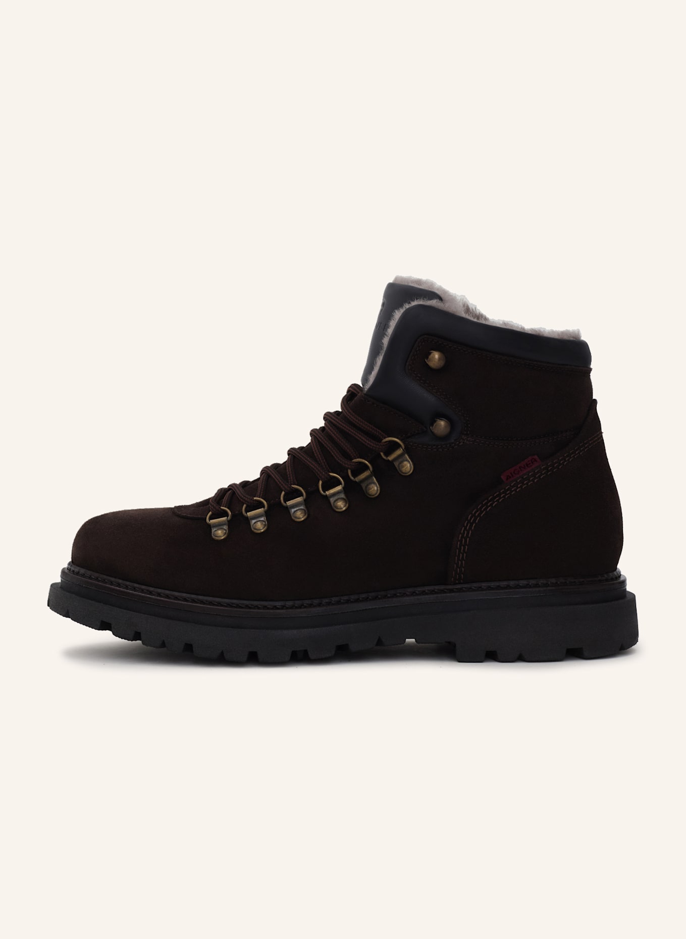 AIGNER hiking style lace boot RAY 1B: DUNKELBRAUN