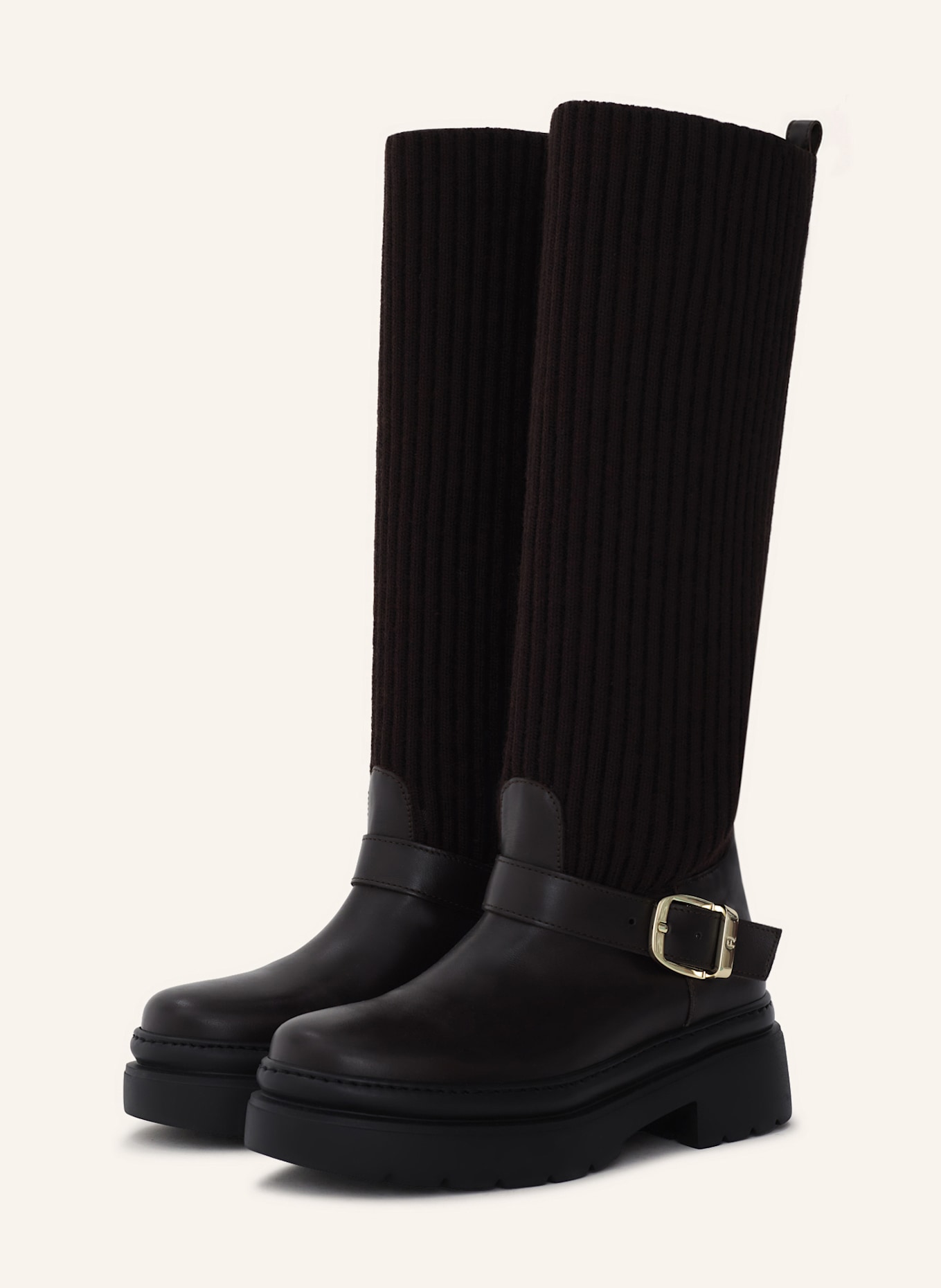 AIGNER knee-high boot AILA 24A: DUNKELBRAUN