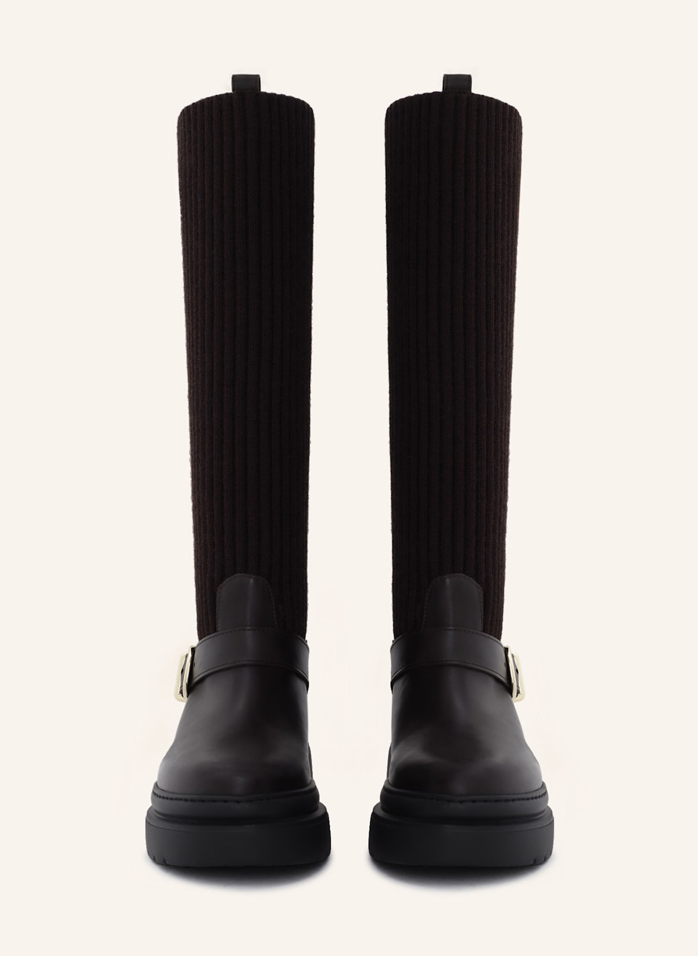 AIGNER knee-high boot AILA 24A: DUNKELBRAUN