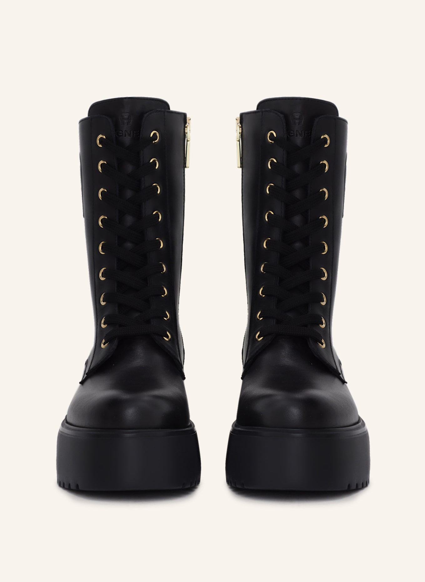 AIGNER plateau bootie with lacing Plateau Bootie 2G: SCHWARZ