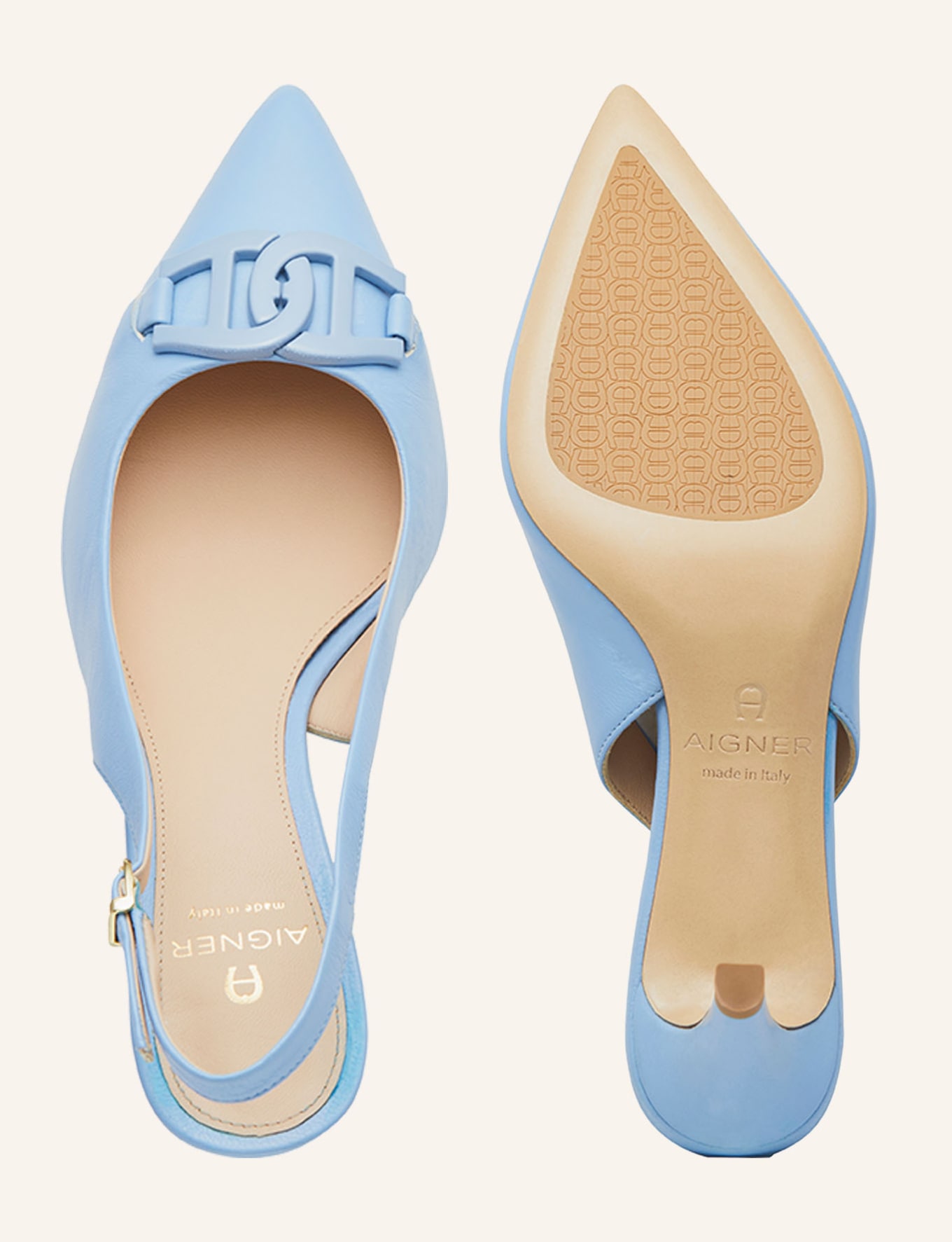 AIGNER Slingpumps MADONNA 7, Farbe: HELLBLAU (Bild 5)