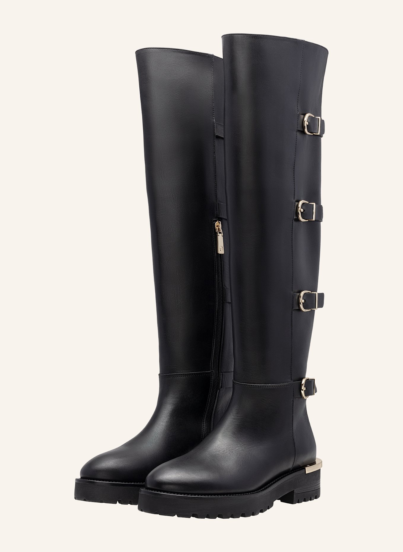 AIGNER Overknee Stiefel AVA 64, Farbe: SCHWARZ (Bild 1)