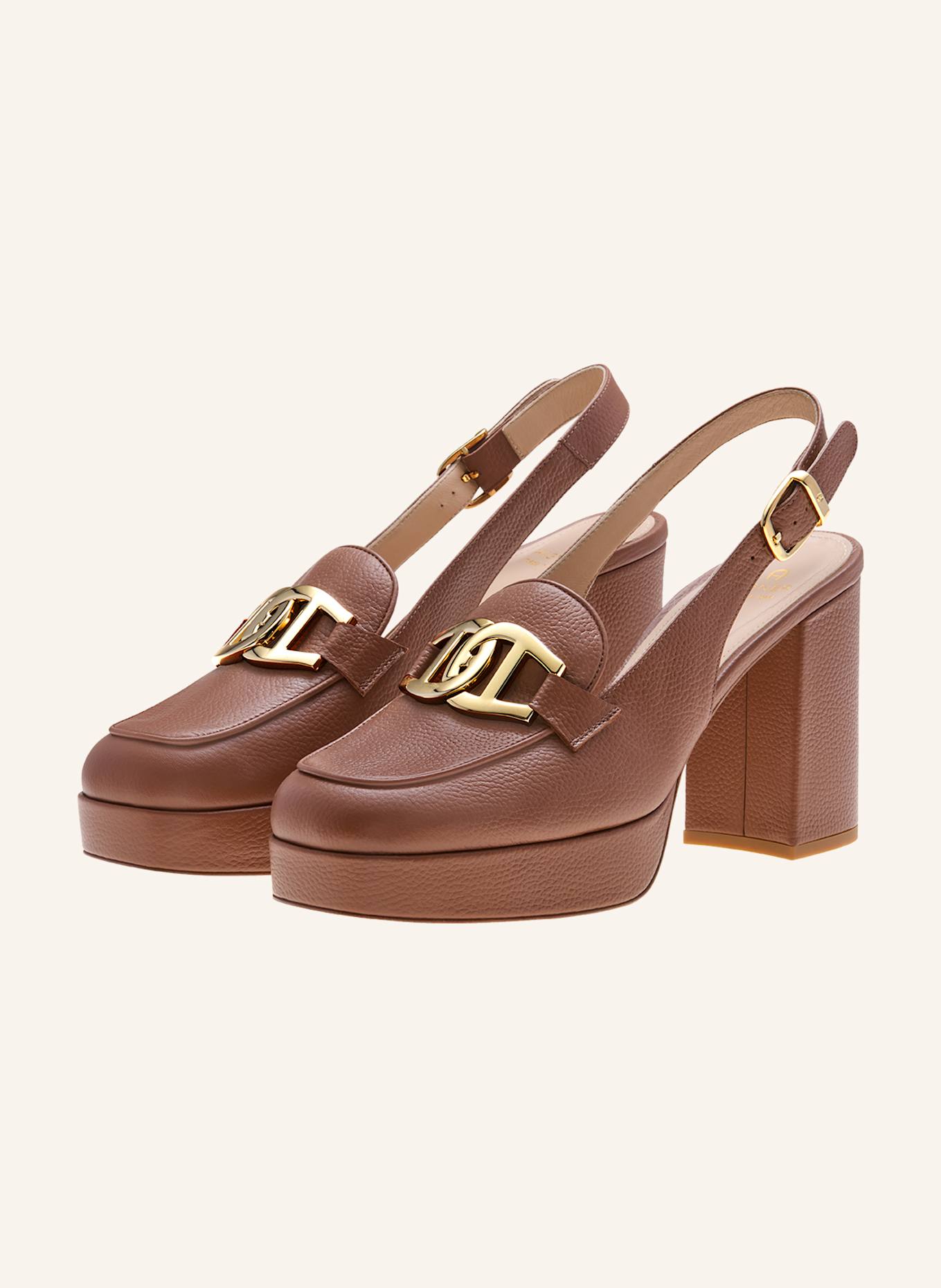 AIGNER Plateau-Sandalen ROSA 1A, Farbe: COGNAC (Bild 1)