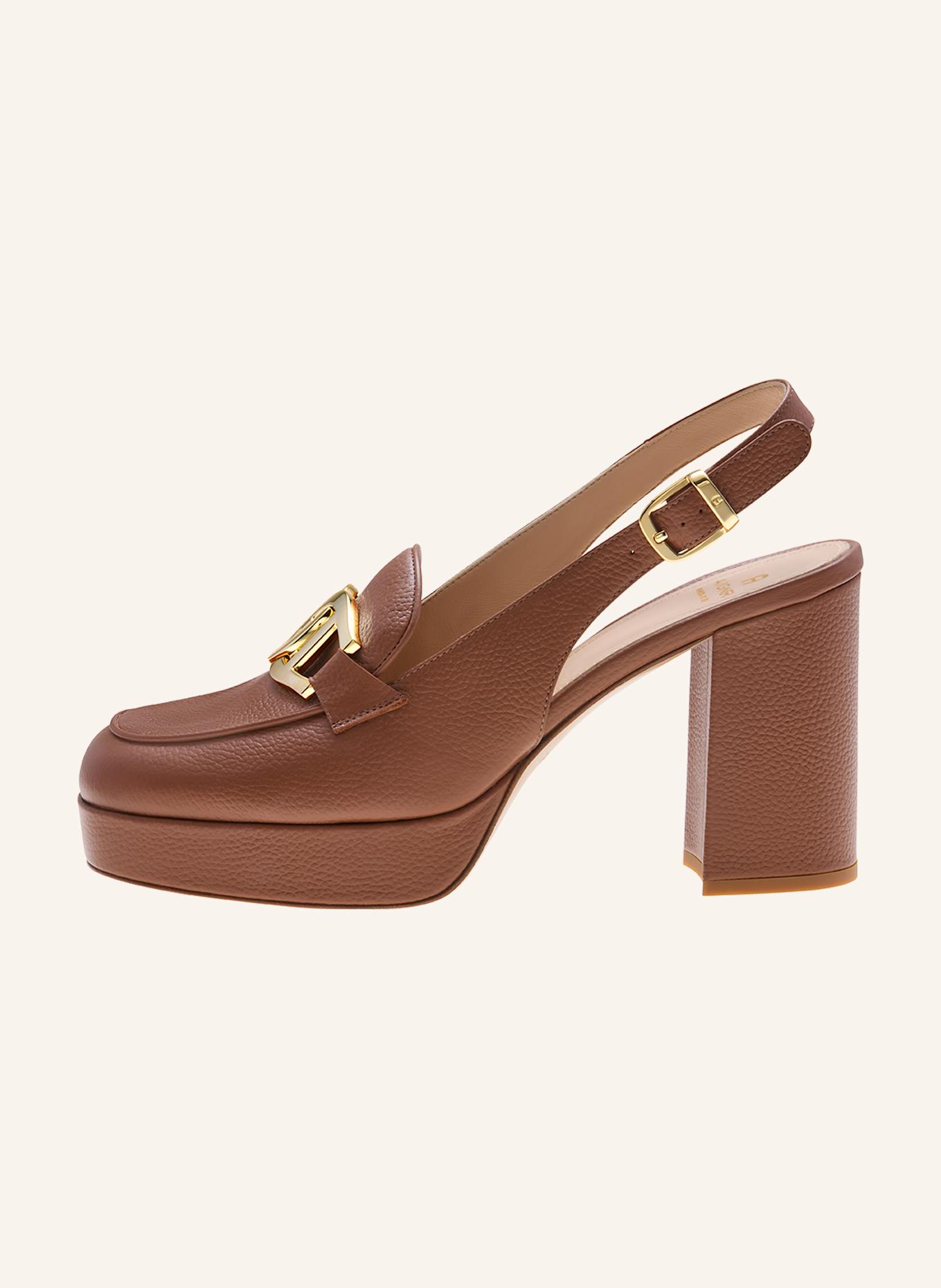 AIGNER Plateau-Sandalen ROSA 1A, Farbe: COGNAC (Bild 4)