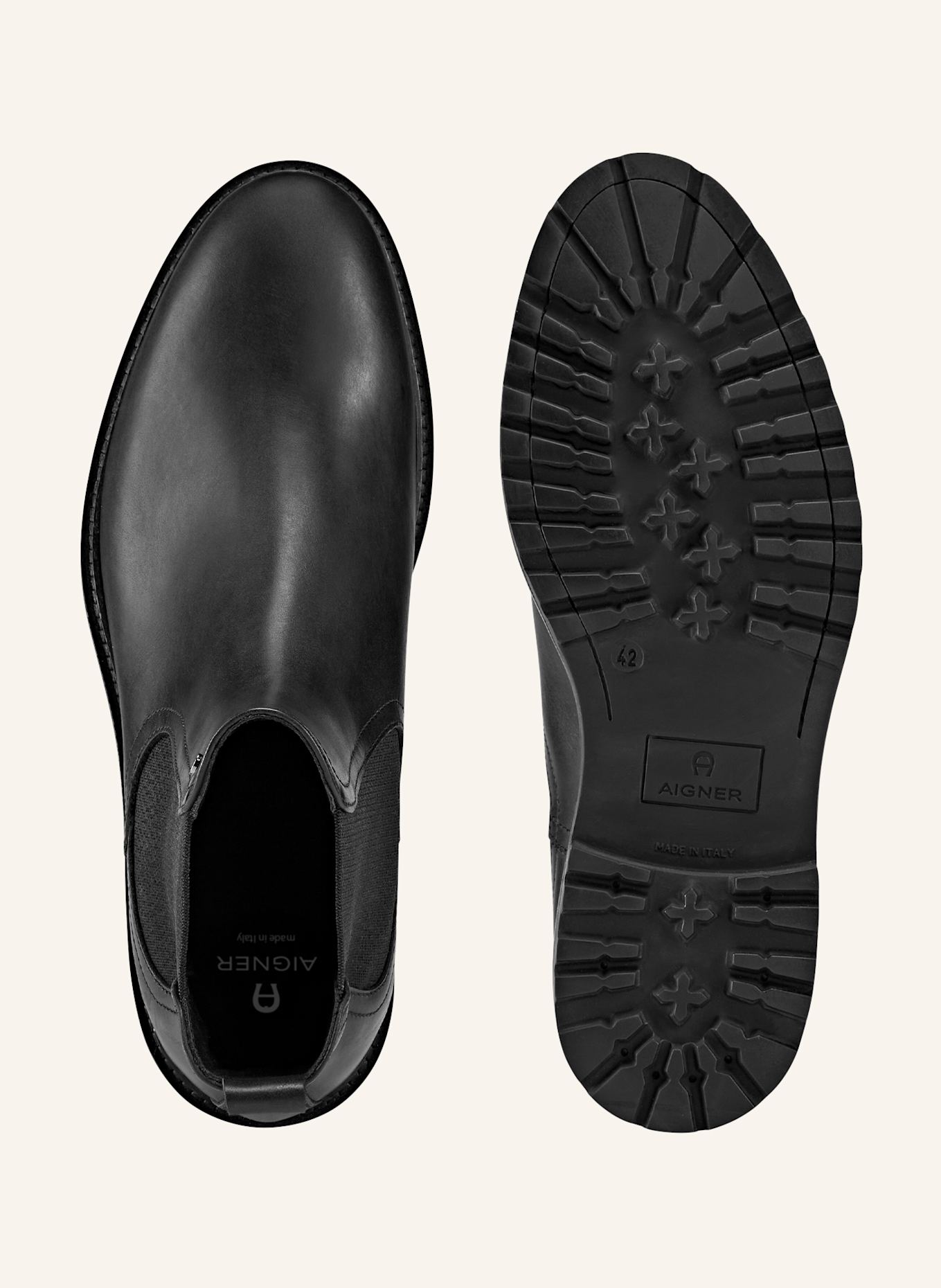 AIGNER chelsea boots CHARLES 5C: SCHWARZ