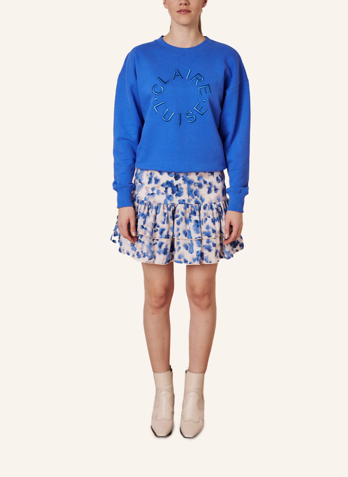 CLAIRE LUISE Sweatshirt, Farbe: BLAU (Bild 4)