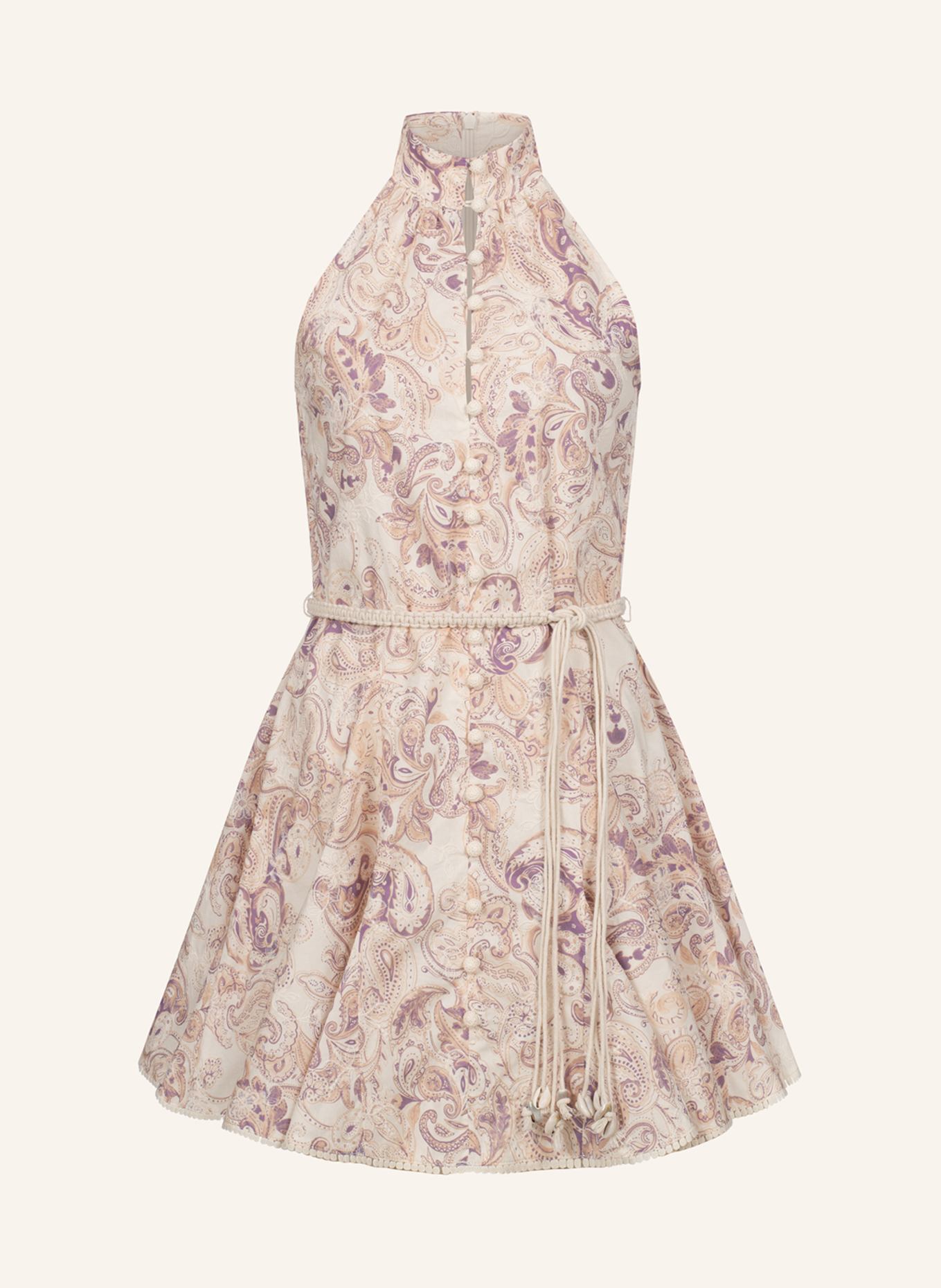 CLAIRE LUISE Minikleid hochgeschlossen: LILA