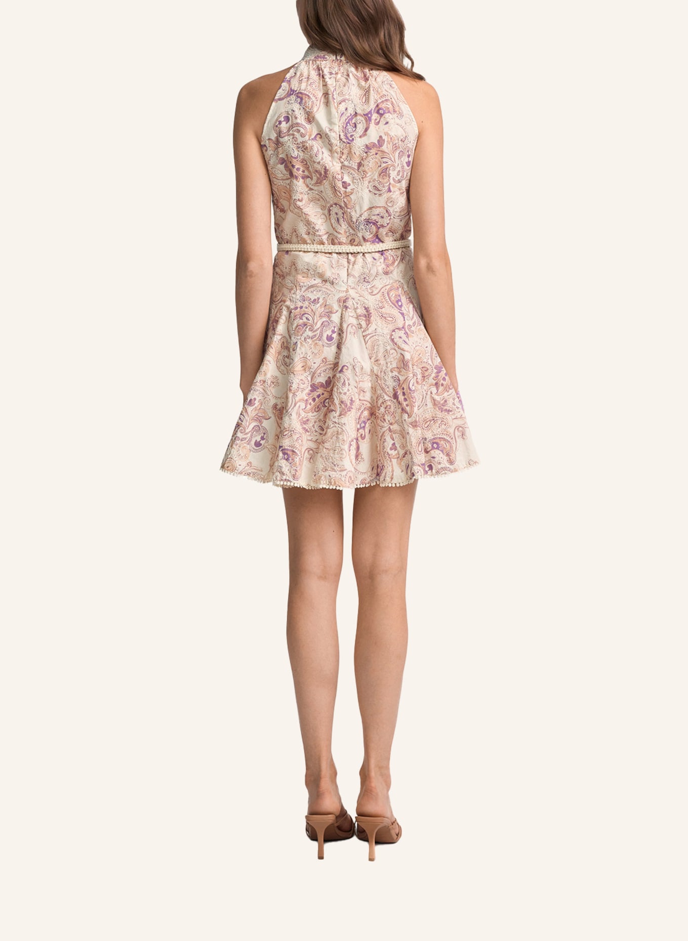 CLAIRE LUISE Minikleid hochgeschlossen: LILA