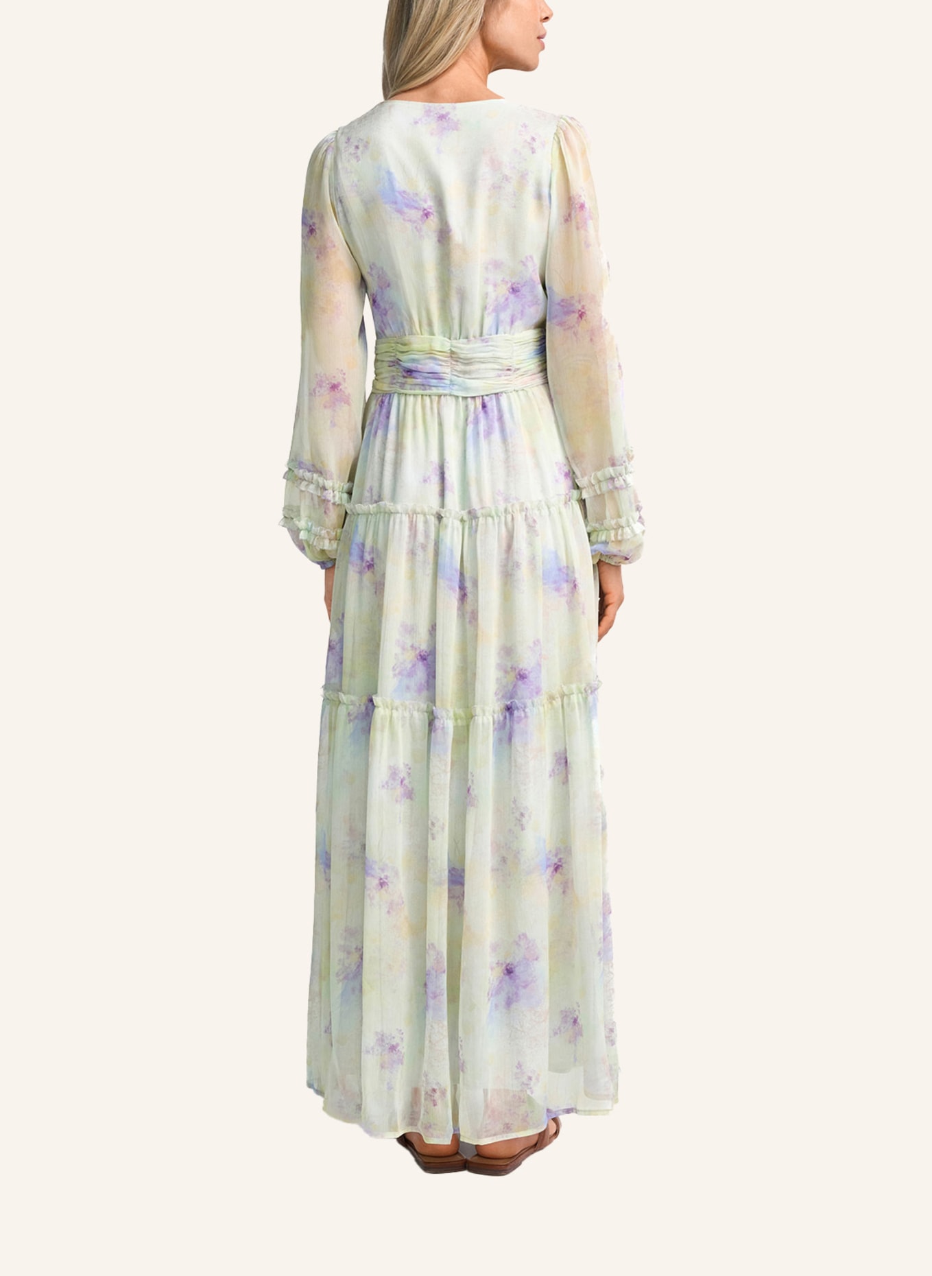 CLAIRE LUISE Abendkleid Langärmlig: GRÜN