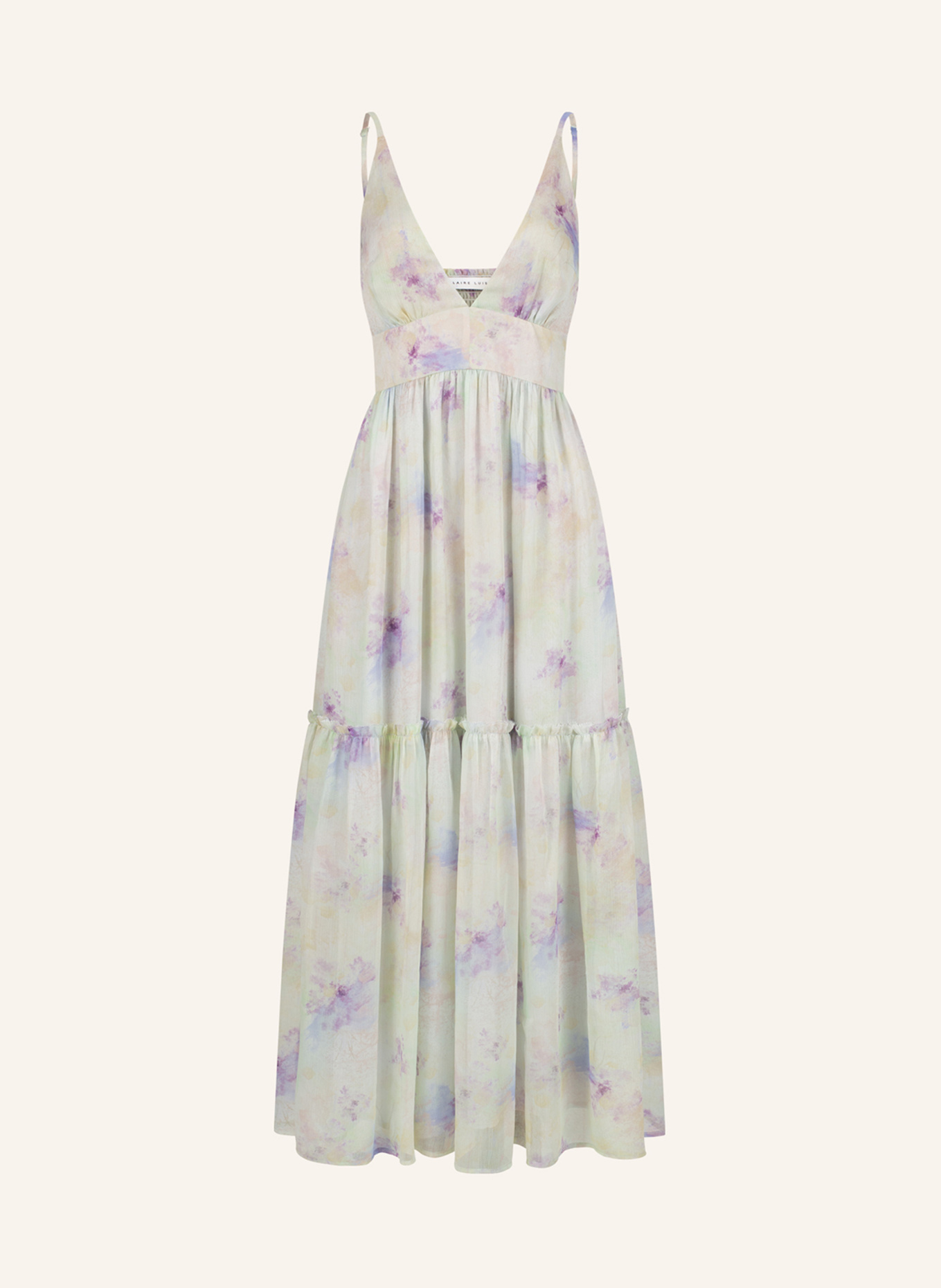 CLAIRE LUISE Feines Maxikleid: GRÜN