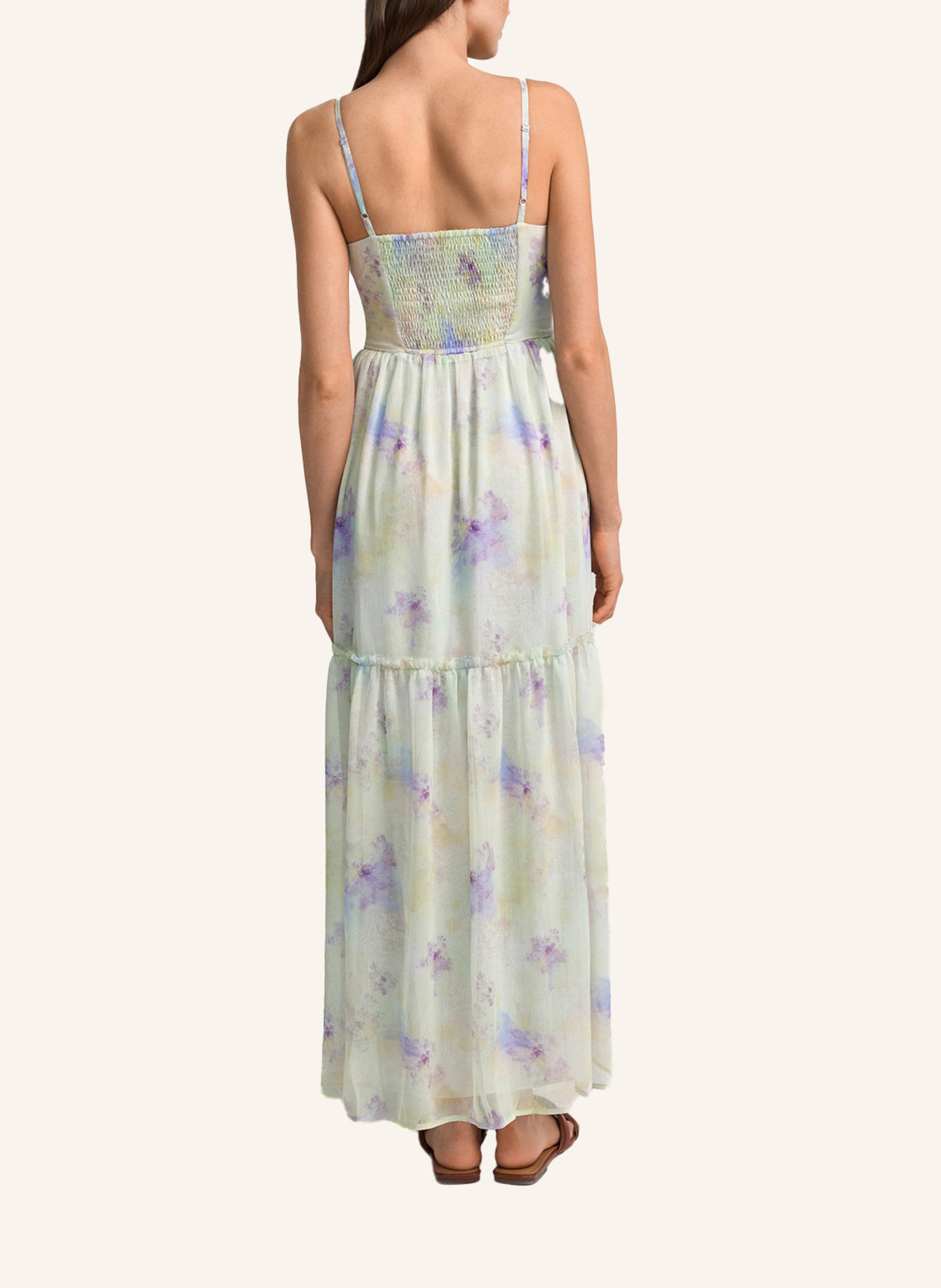 CLAIRE LUISE Feines Maxikleid: GRÜN