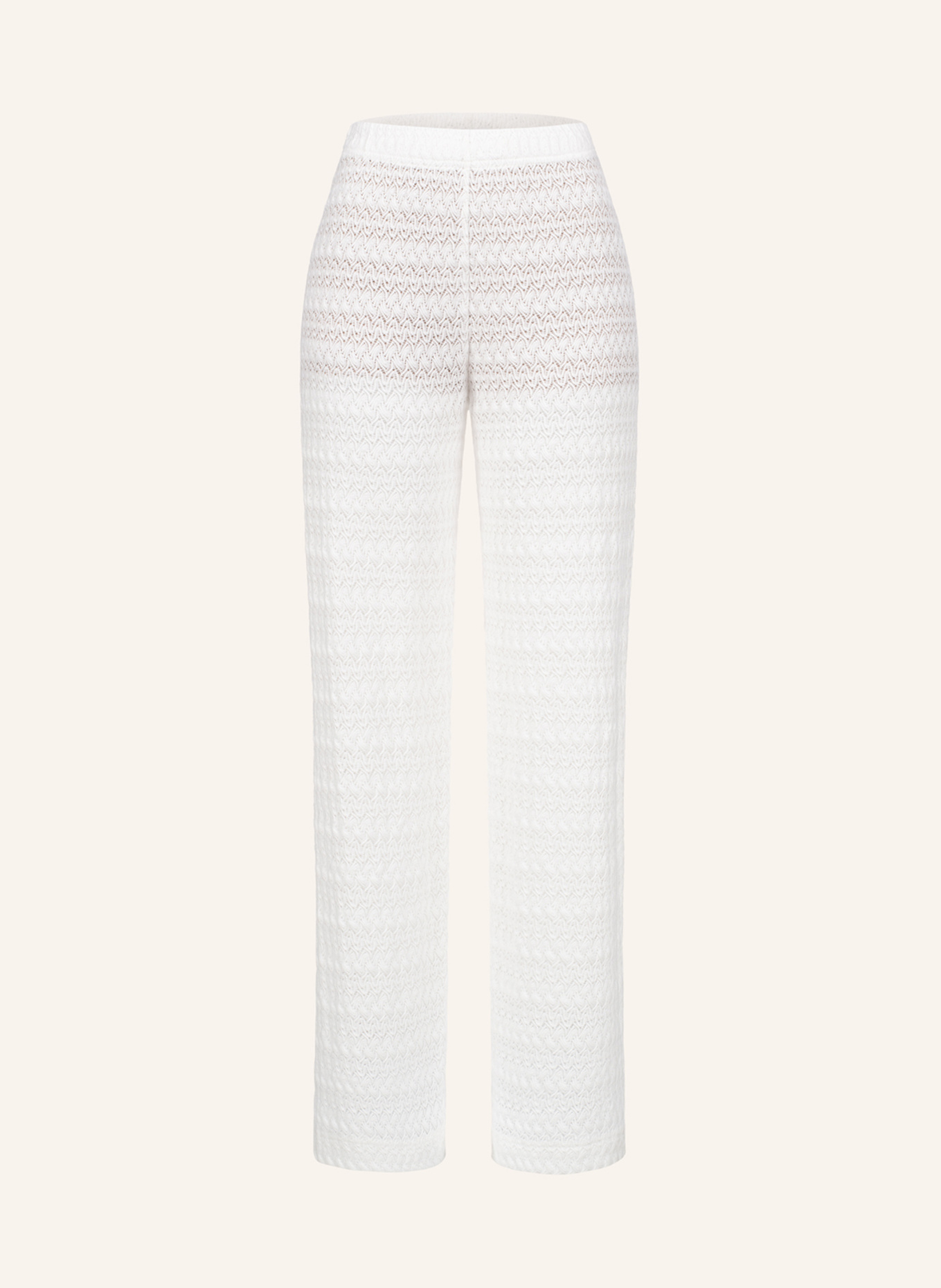 CLAIRE LUISE Hose Strickoptik: ECRU