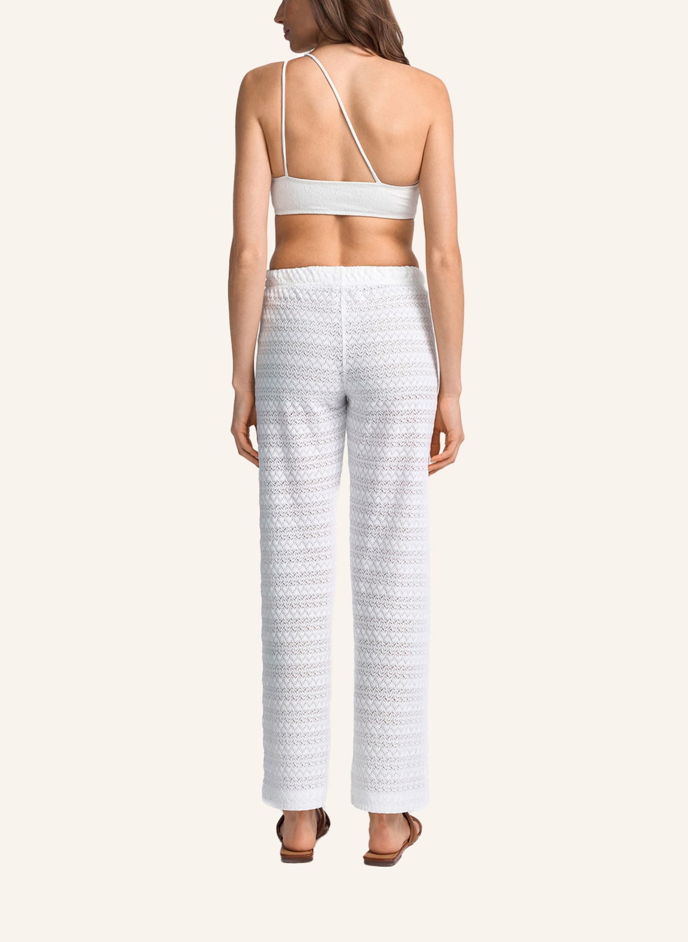 CLAIRE LUISE Hose Strickoptik: ECRU