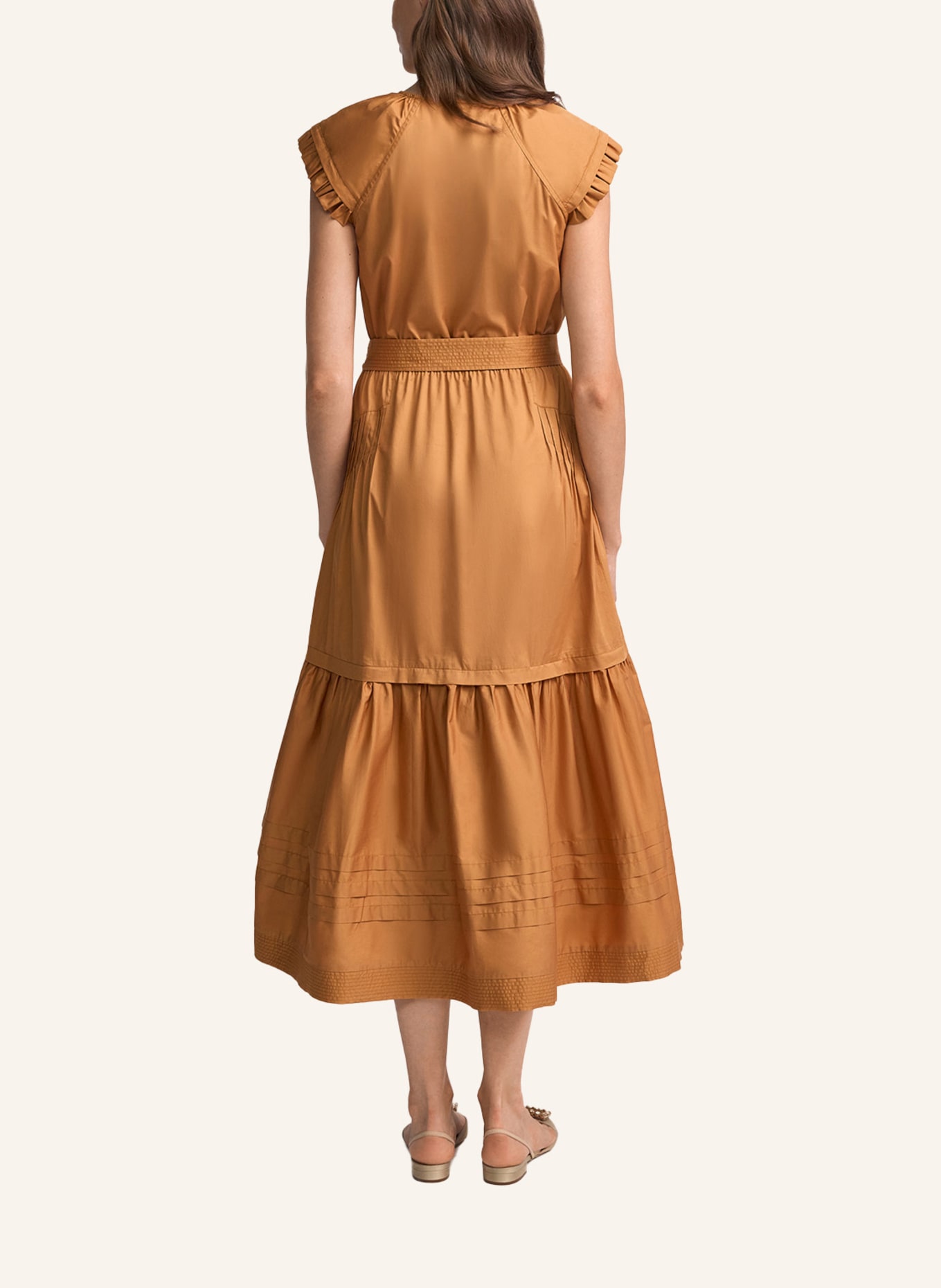 CLAIRE LUISE Langes Freizeitkleid: ORANGE