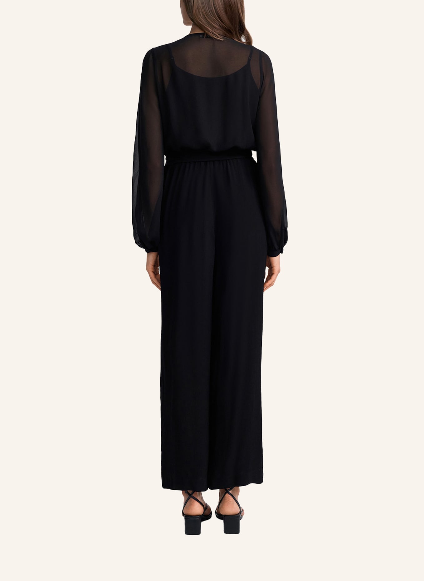 CLAIRE LUISE Eleganter Jumpsuit: SCHWARZ