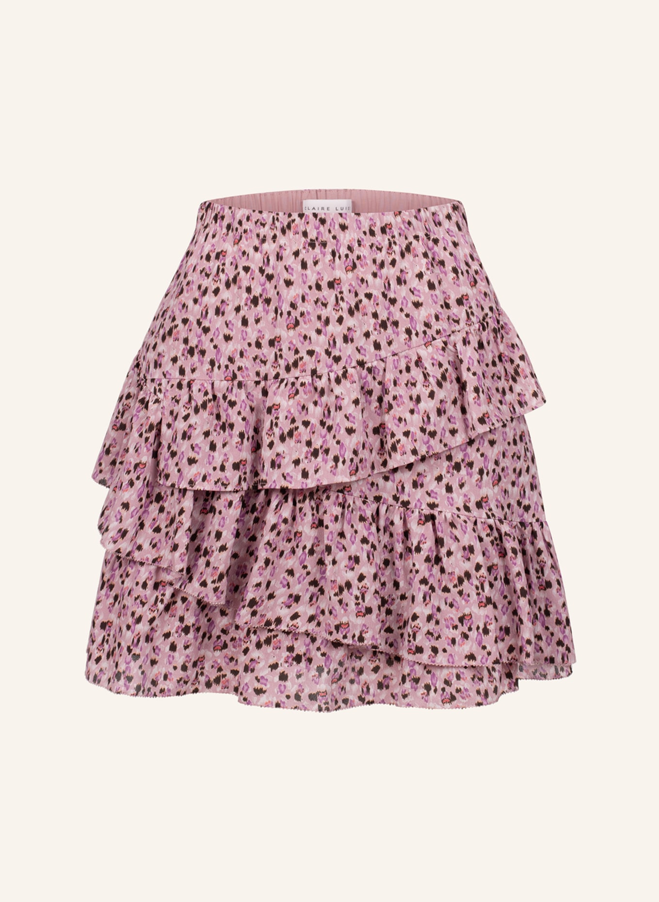 CLAIRE LUISE Minirock in Wickeloptik: ROSA